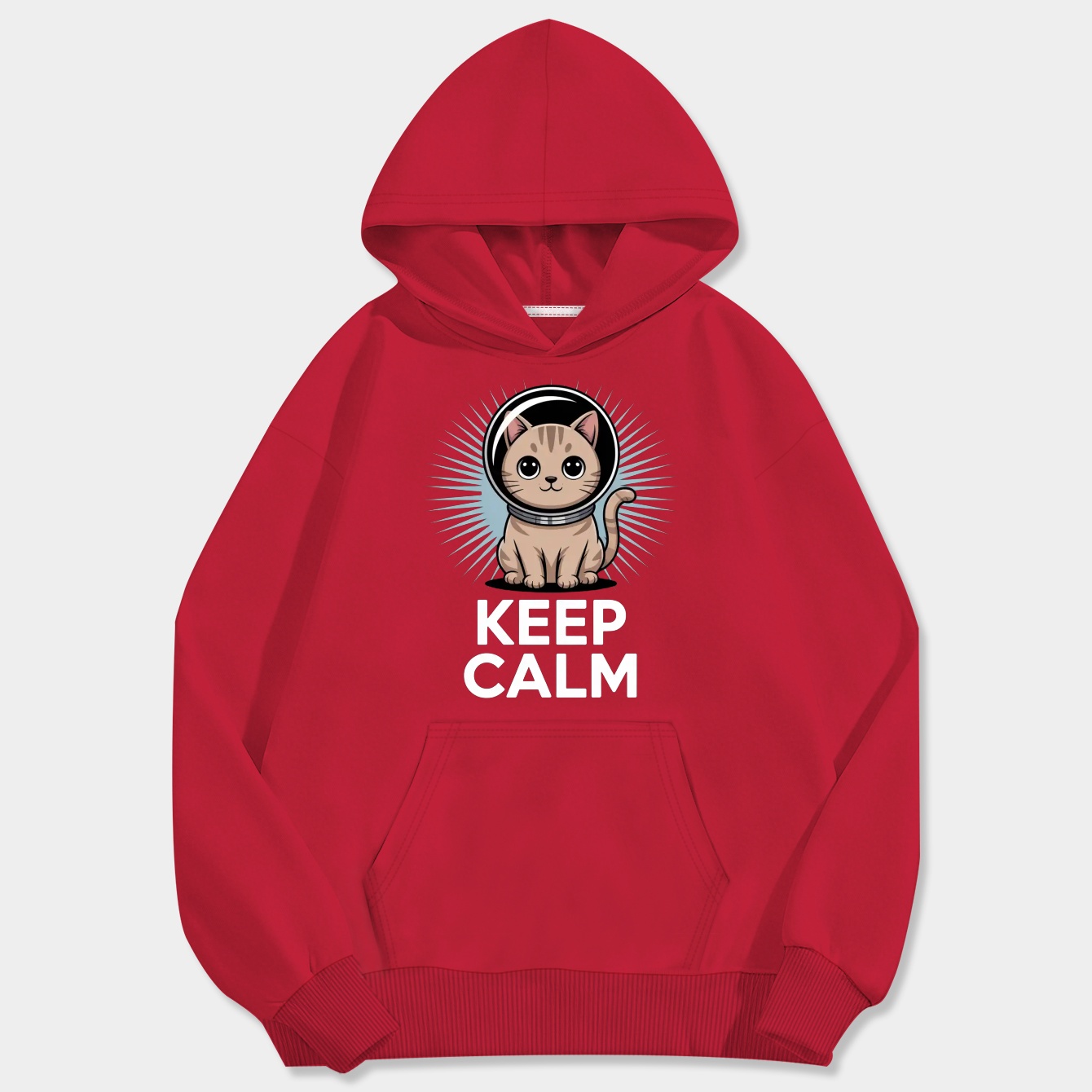 Keep calm original poster Men's Big & Tall Hoodie