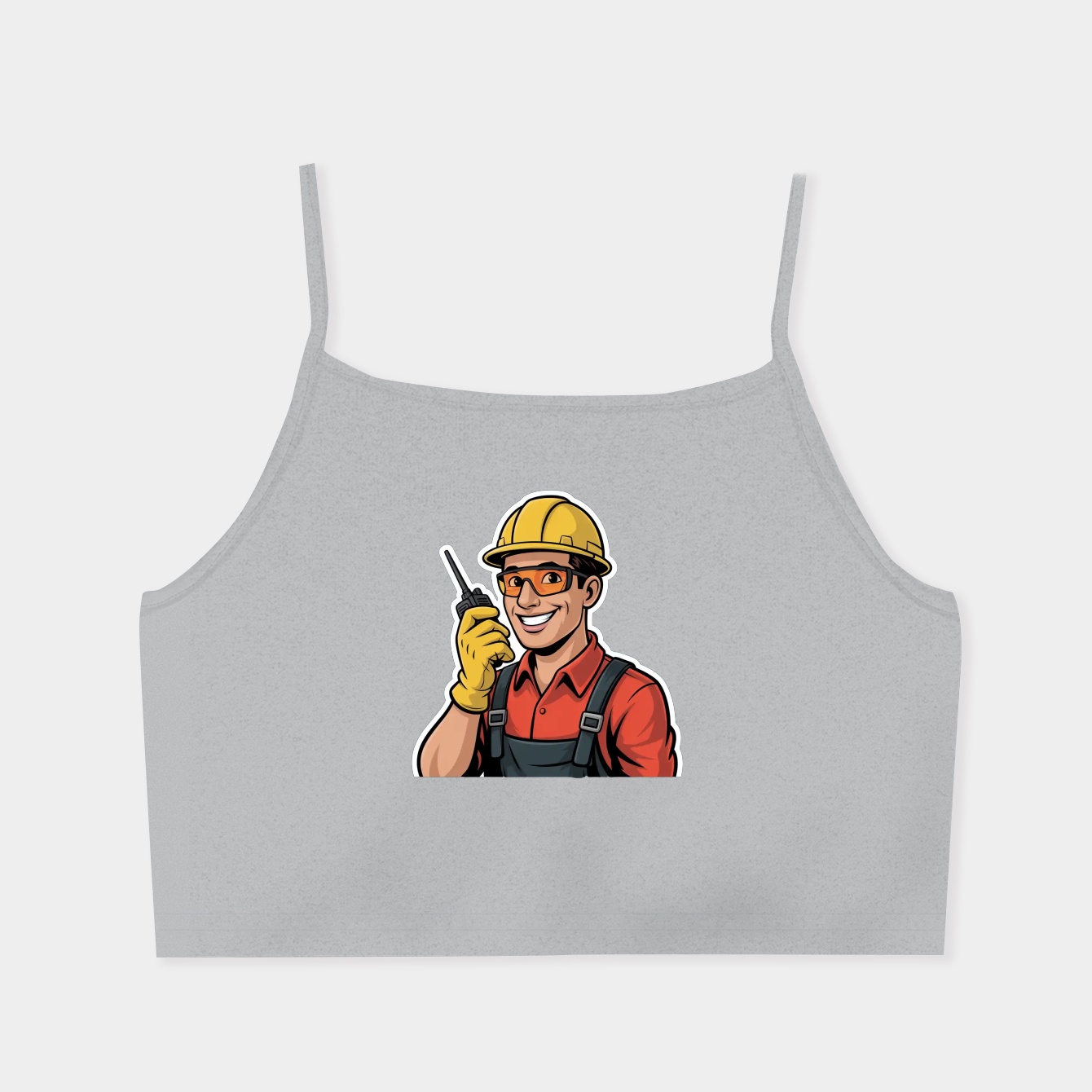 RED Texas Style Women's  Spaghetti Strap Tank Top