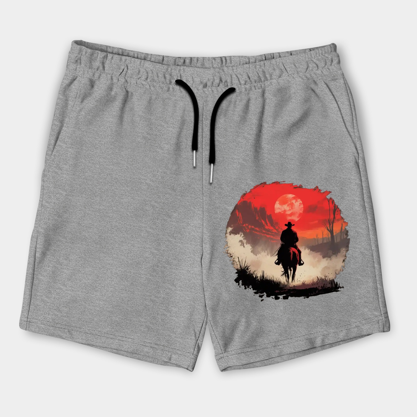 Cowboy (White) Men's Shorts