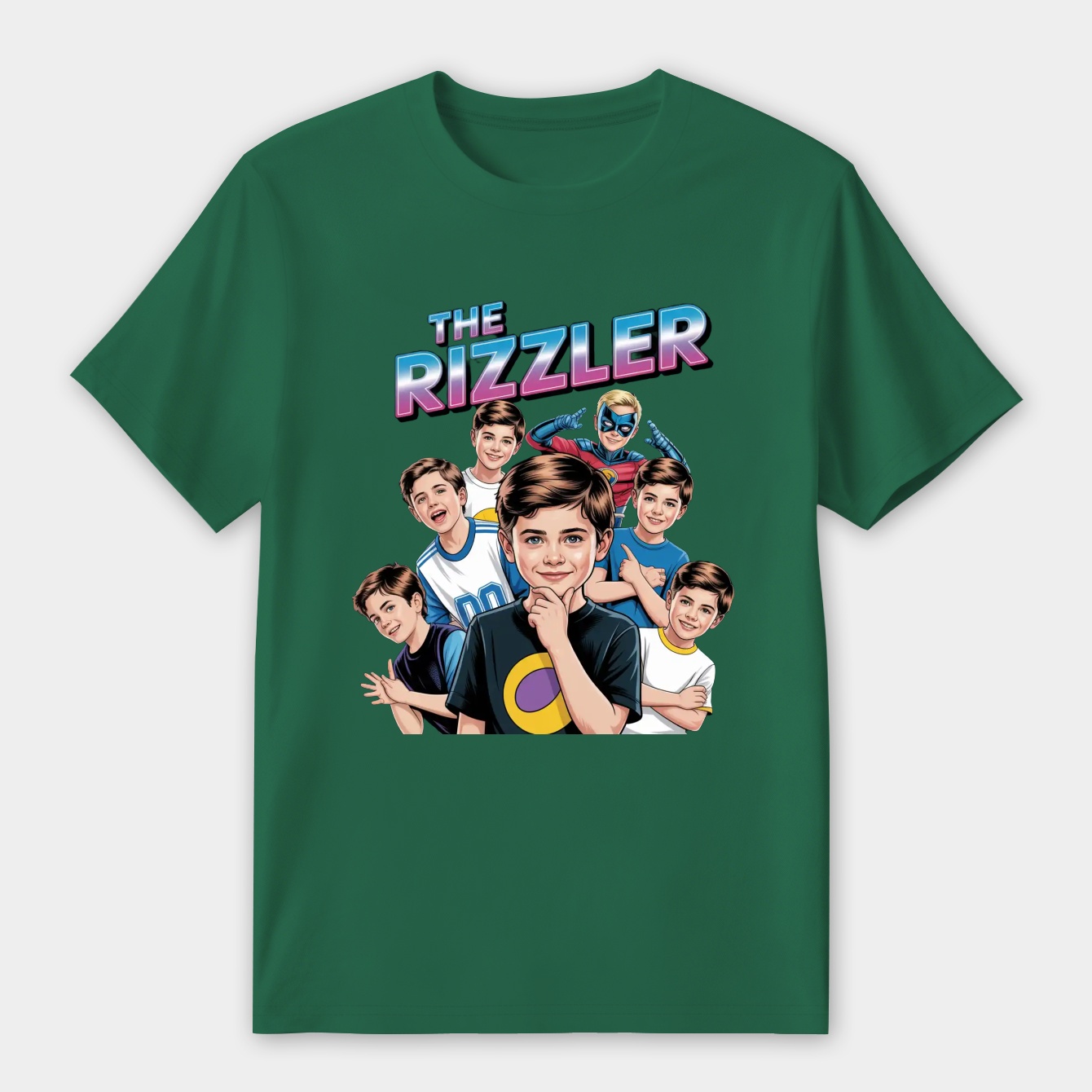 Collage of Rizzler faces and poses