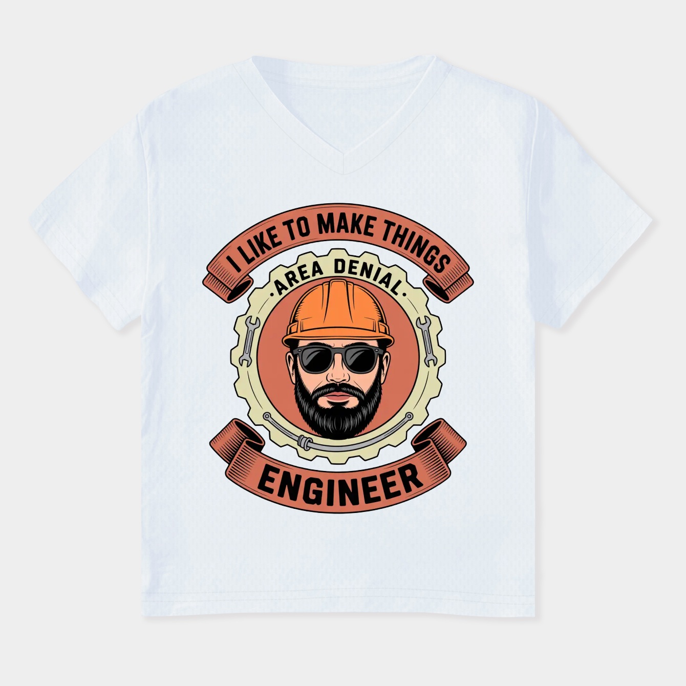 ENGINEER - RED TEAM Women's Plus Size V-Neck T-Shirt