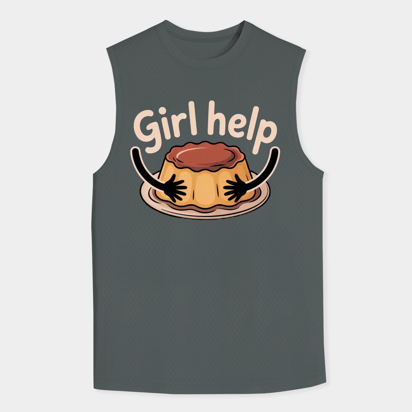 Girl Help Please Needed Men's Big & Tall Tank Top
