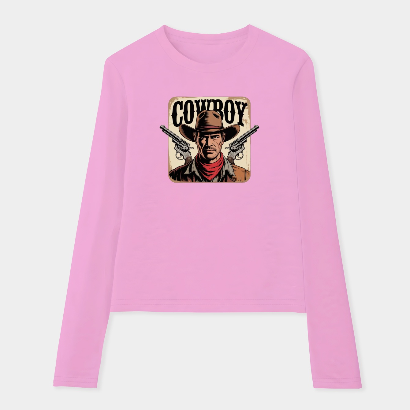 cow boy Women's Soft Long Sleeve T-Shirt