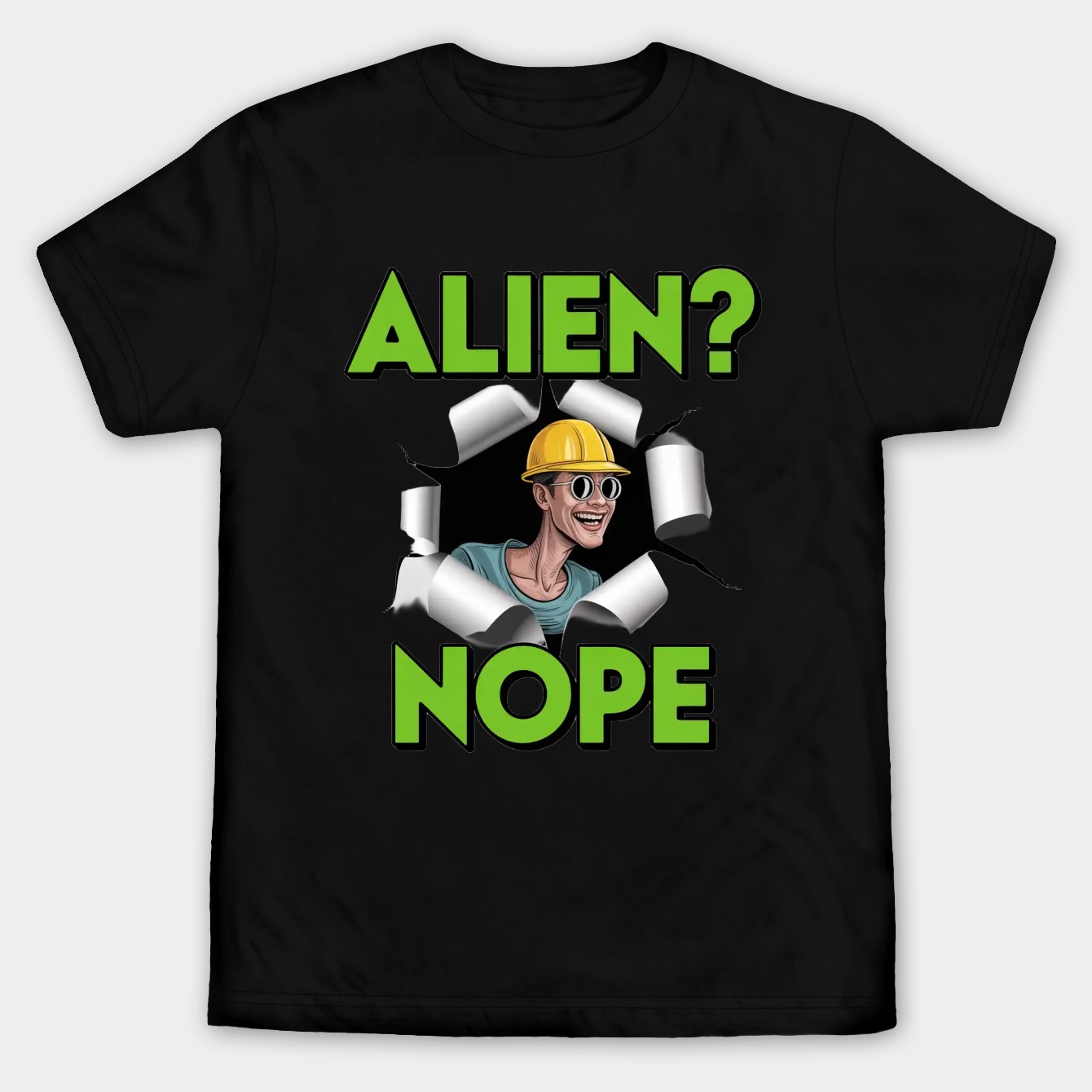 Alien? Nope Engineer TF2 Men's Big & Tall T-shirt