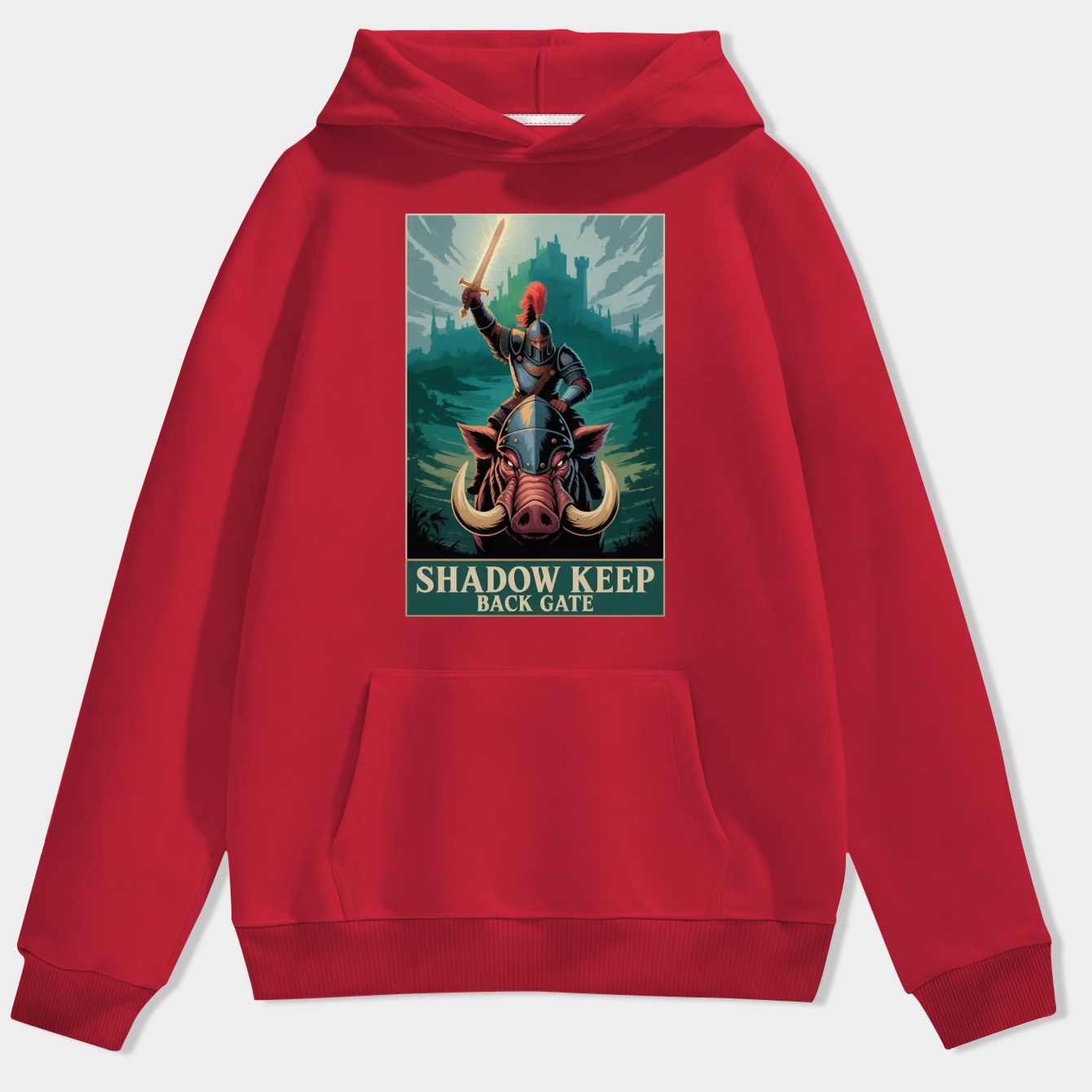 Elden Ring Travel Poster - Shadowkeep Backgate (Commander Gaius) Men's Hoodie