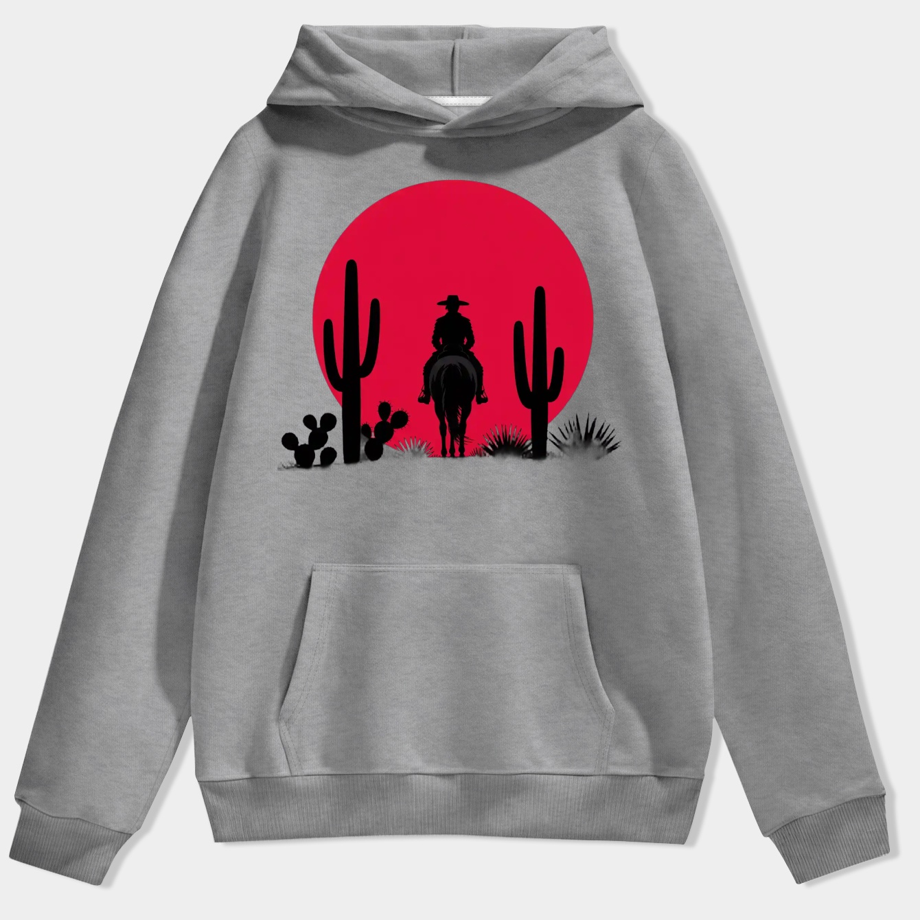 Red moon version two Men's Hoodie