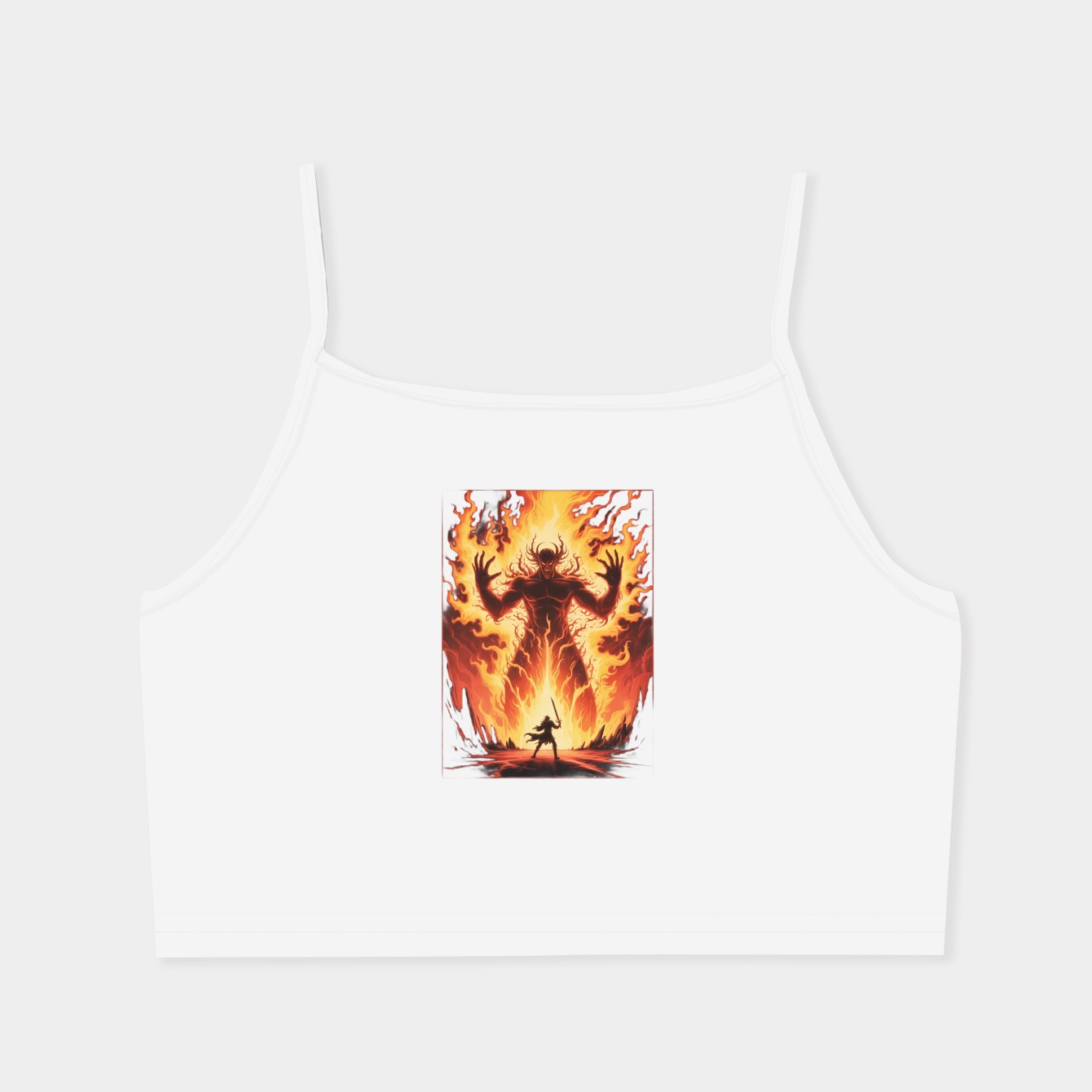 elden ring fantasy fire battle Women's Spaghetti Strap Tank Top