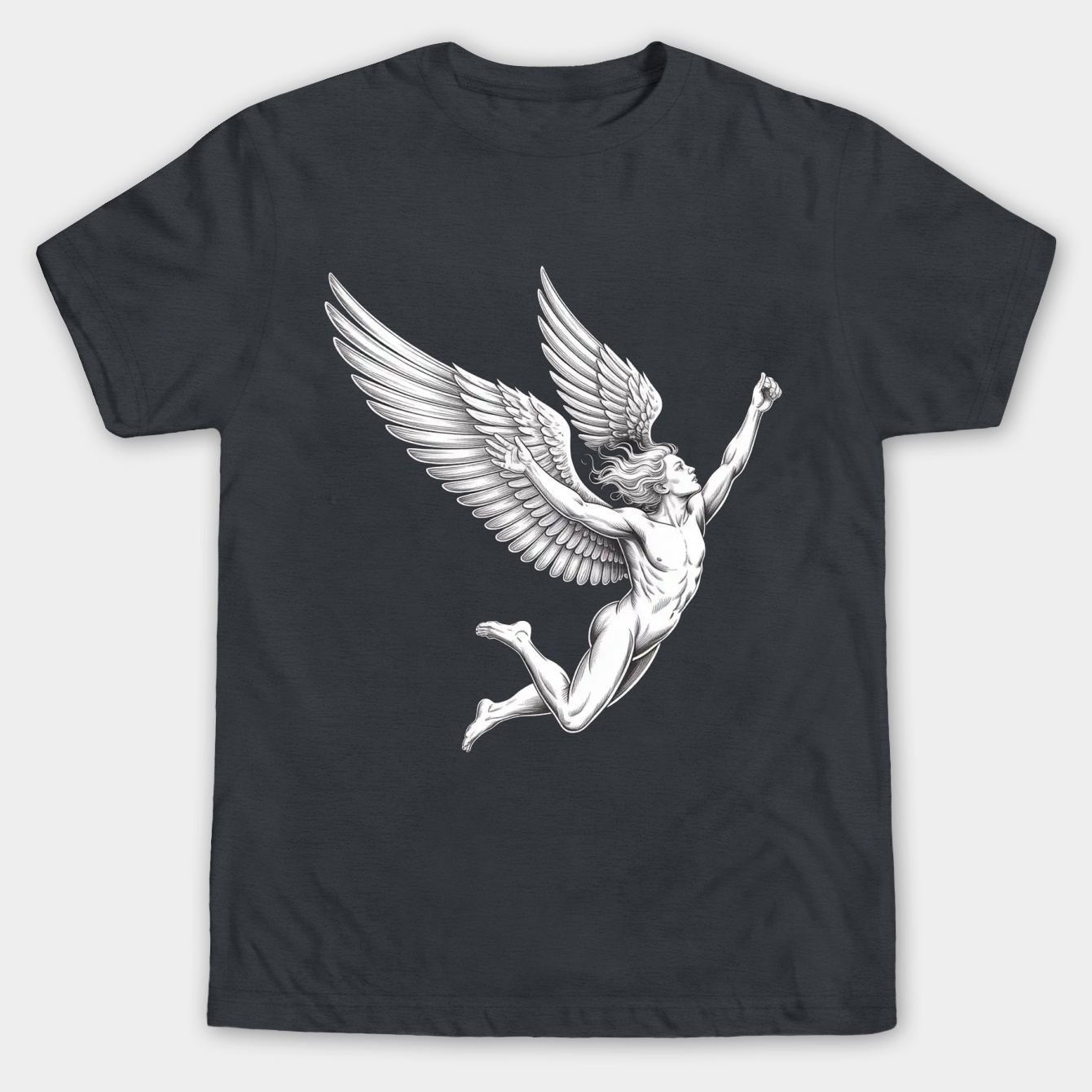 Icarus digital drawing Men's Big & Tall T-shirt