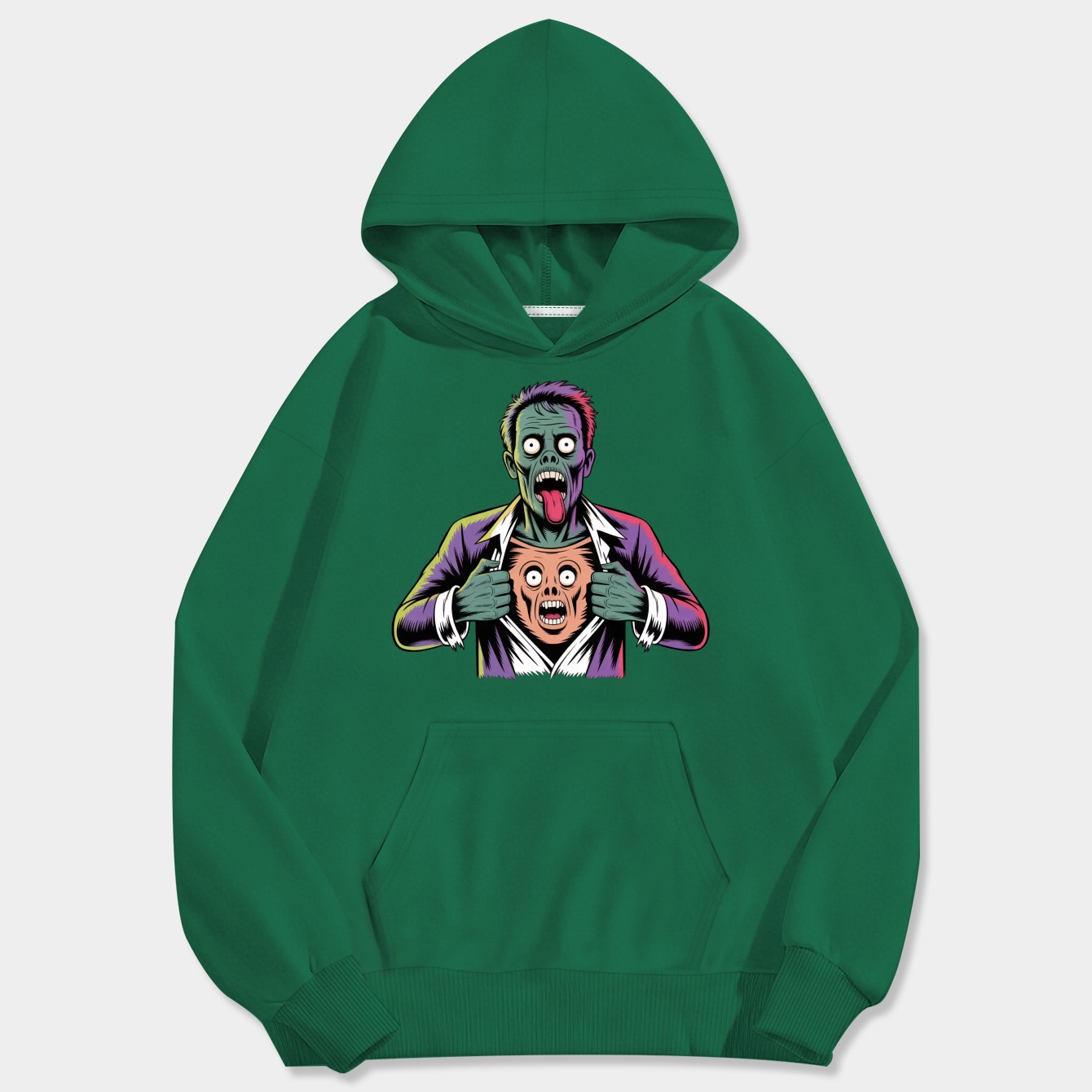 Zombie Selfie Men's Big & Tall Hoodie
