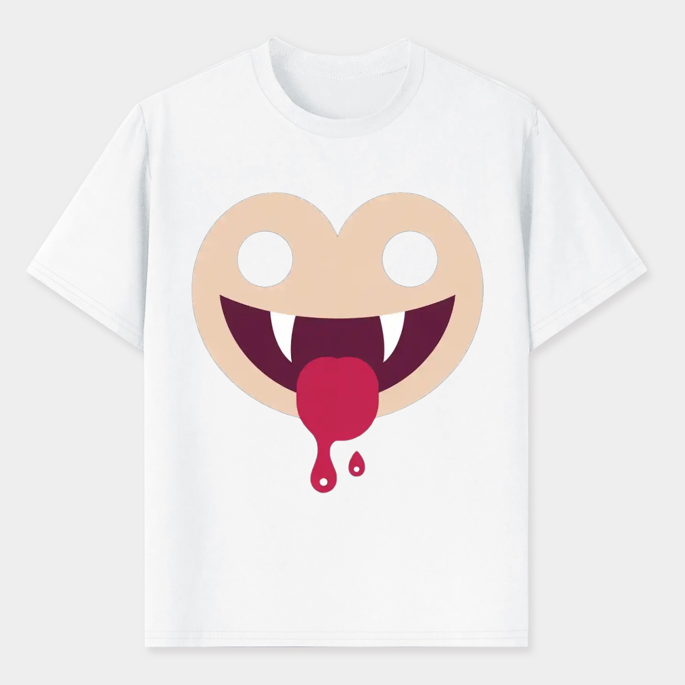 Vampire Mask Face Design Men's T-Shirt