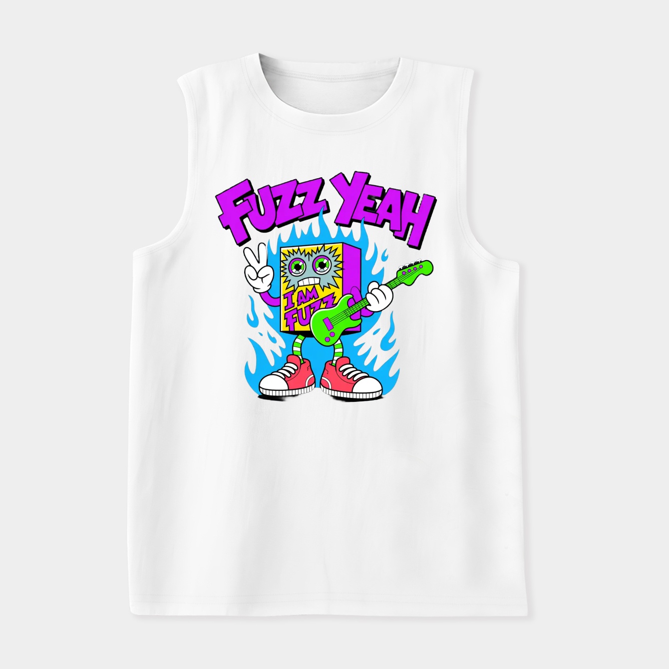 FUZZ YEAH with Purple Text