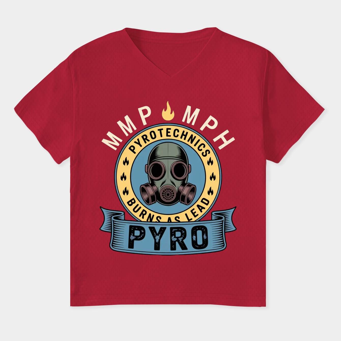 PYRO - BLUE TEAM Women's Plus Size V-Neck T-Shirt