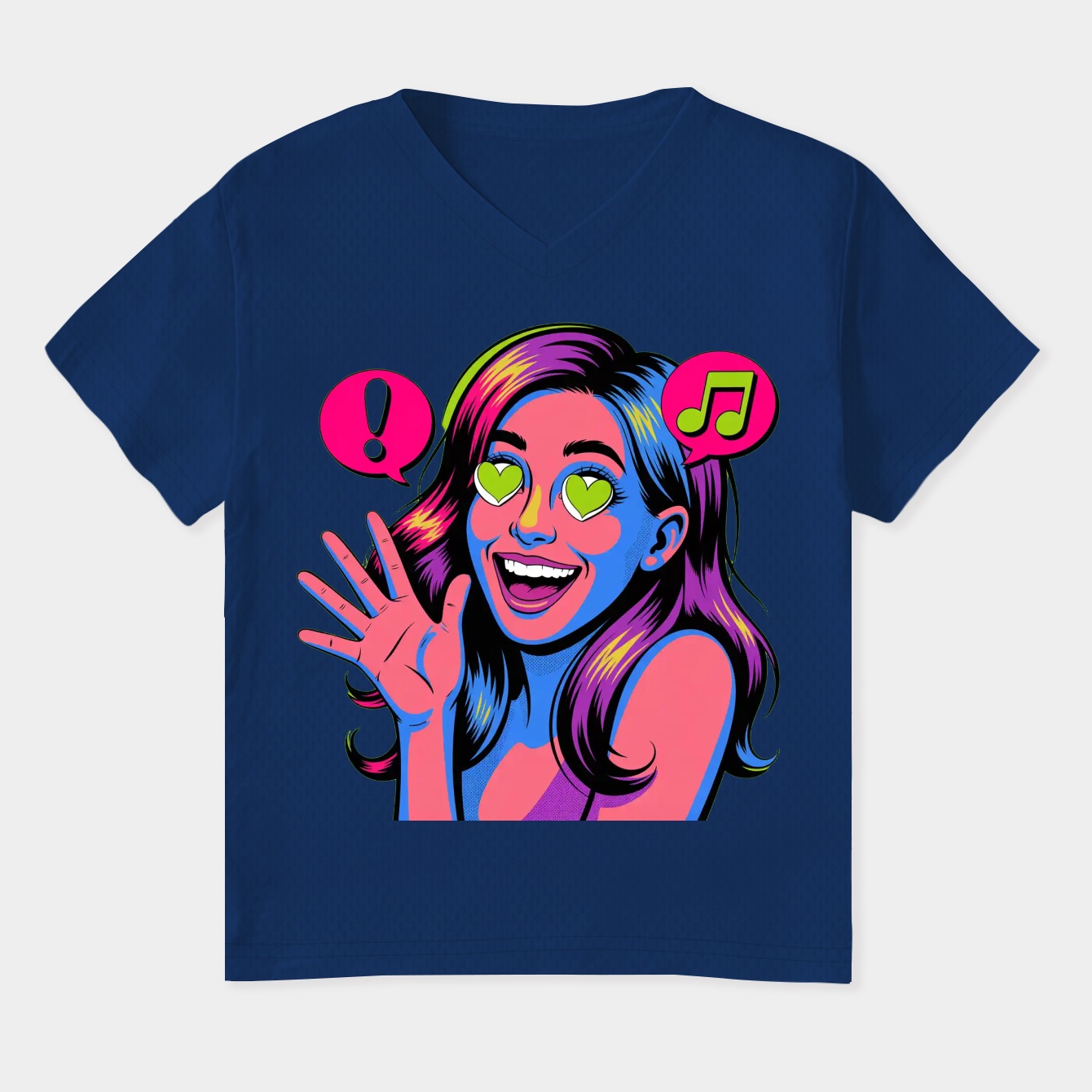 IBUKI Women's Plus Size V-Neck T-Shirt