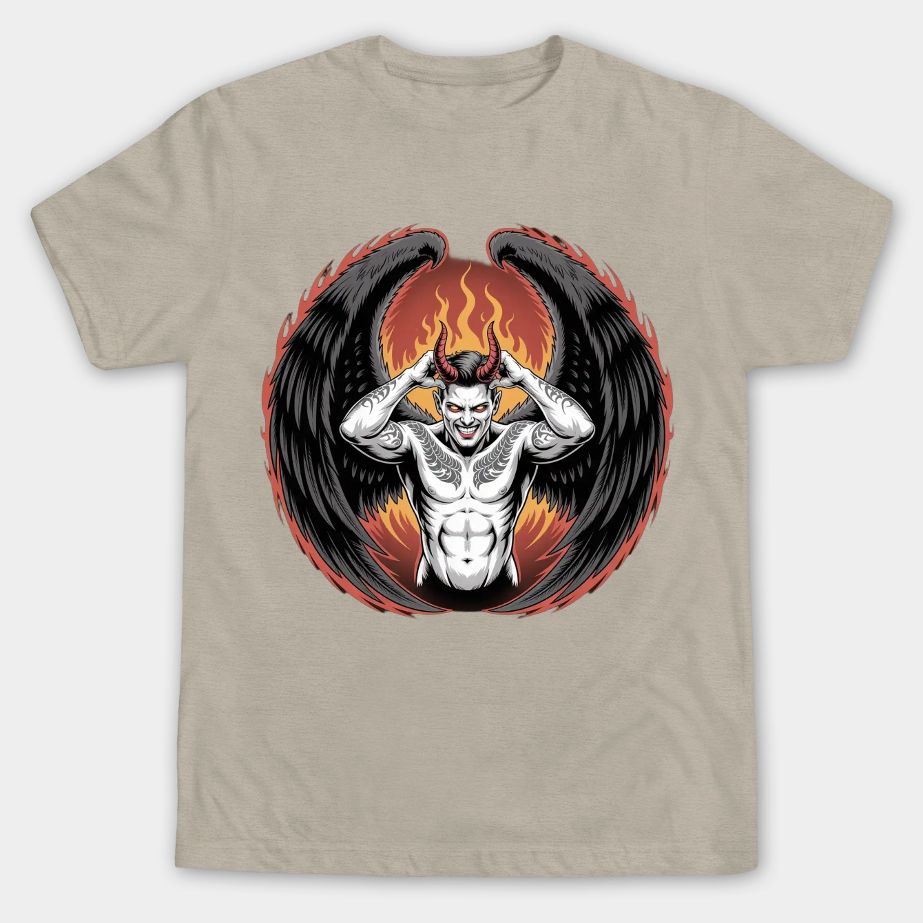 The Devil Wears Hooker Boots Men's Big & Tall T-shirt