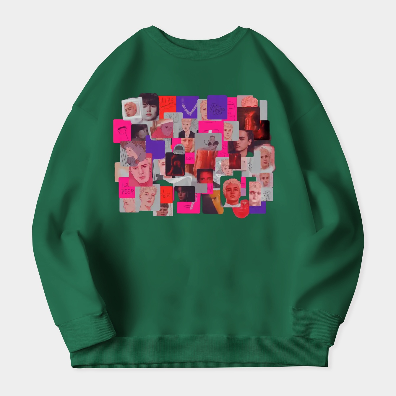 peep collage Poster Women's Plus Size Sweatshirt