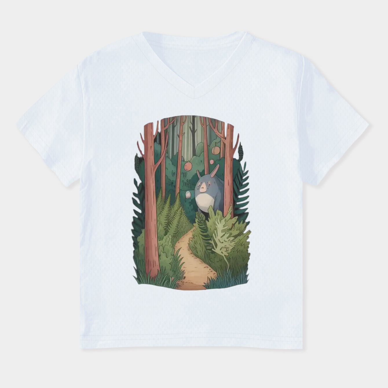 Magical Forest Women's Plus Size V-Neck T-Shirt
