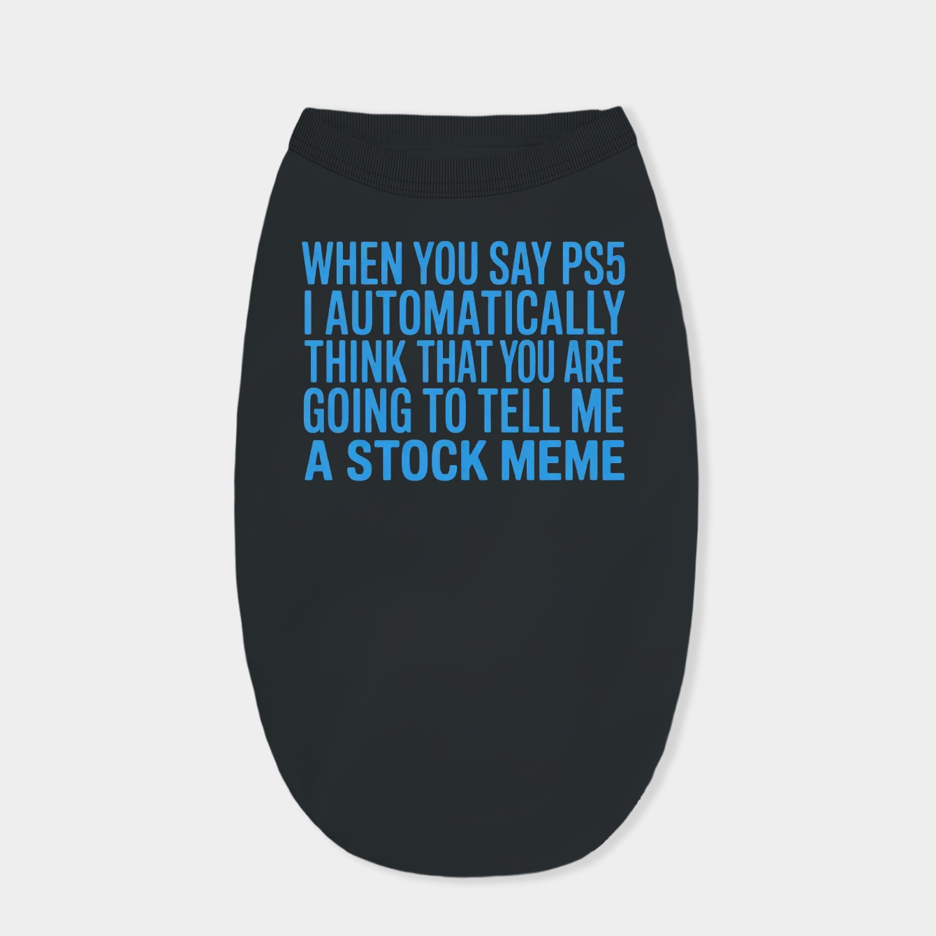 Stock Meme (Blue) Dog Shirt