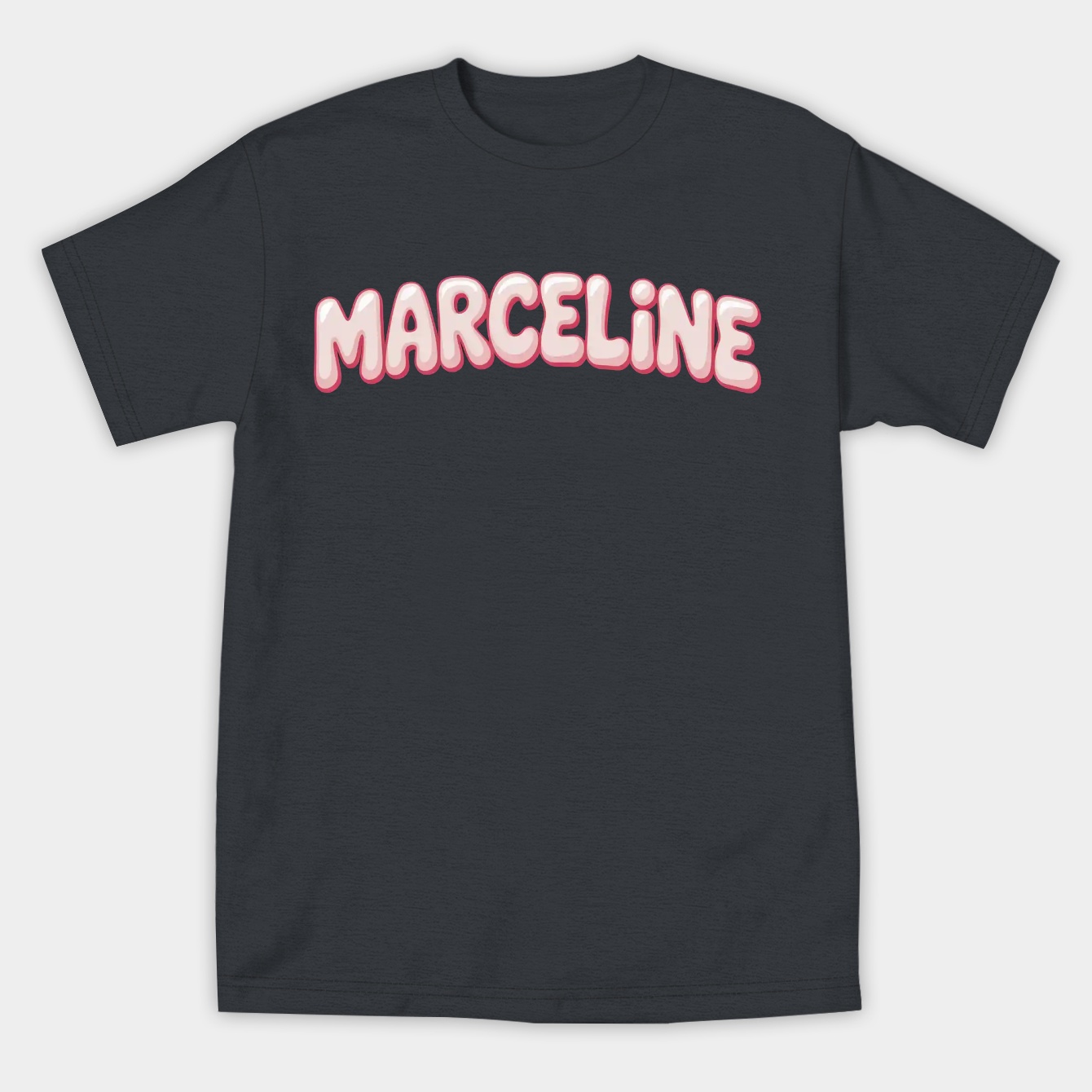 Marceline Name Bubble Letters Women's Athletic Performance T-Shirt