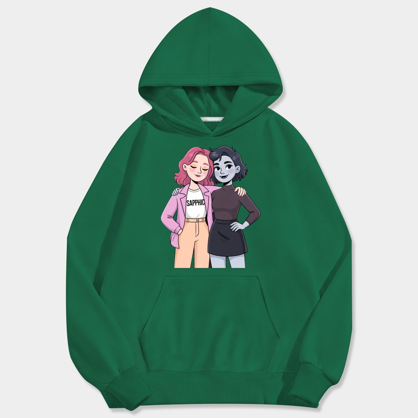 Bubbline Sapphic Men's Big & Tall Hoodie