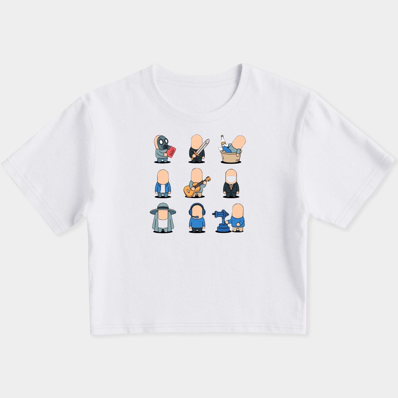 TF2 mercs BLU TEAM Women's Slim Fit Baby Tee