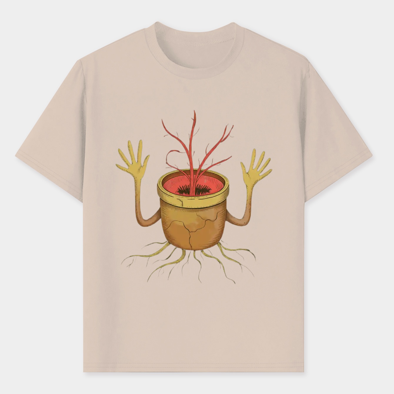 Pot Boy Creature Design Men's T-Shirt