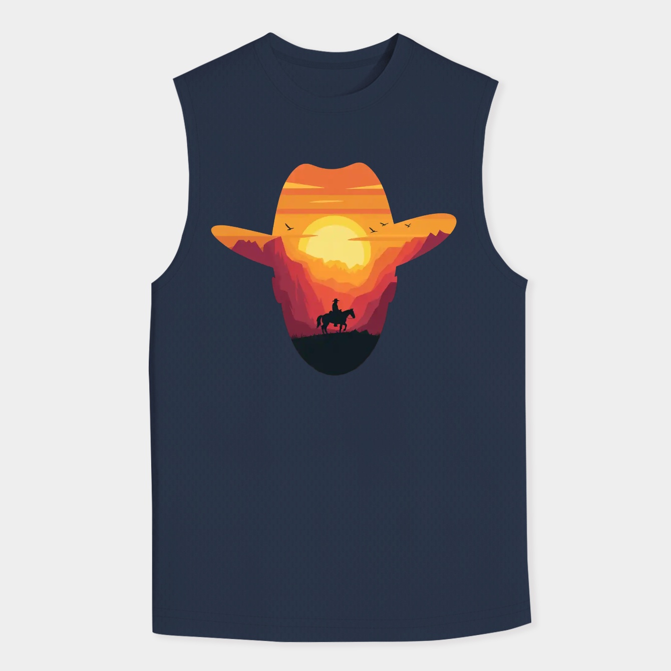 Red-Logo Men's Big & Tall Tank Top