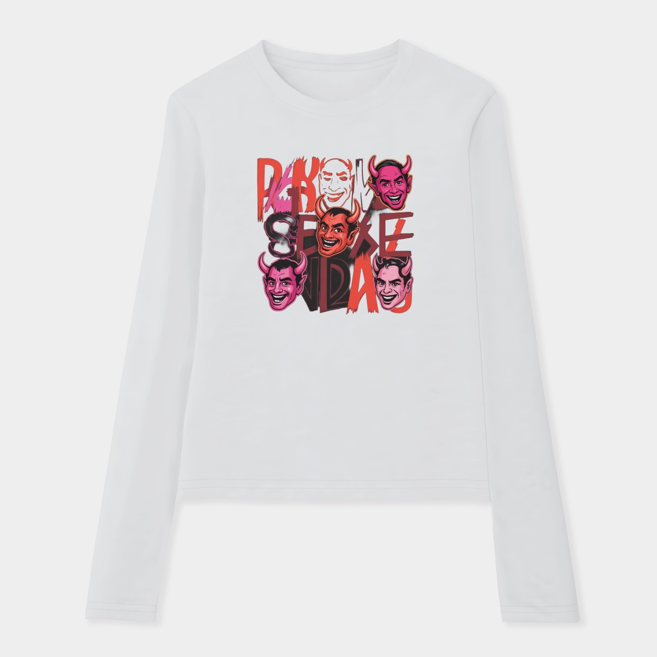 Pink Devil Colson Women's Soft Long Sleeve T-Shirt