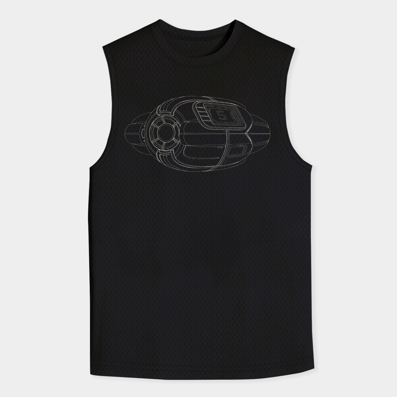 Sci-fi Escape Pod Design Men's Tank Top
