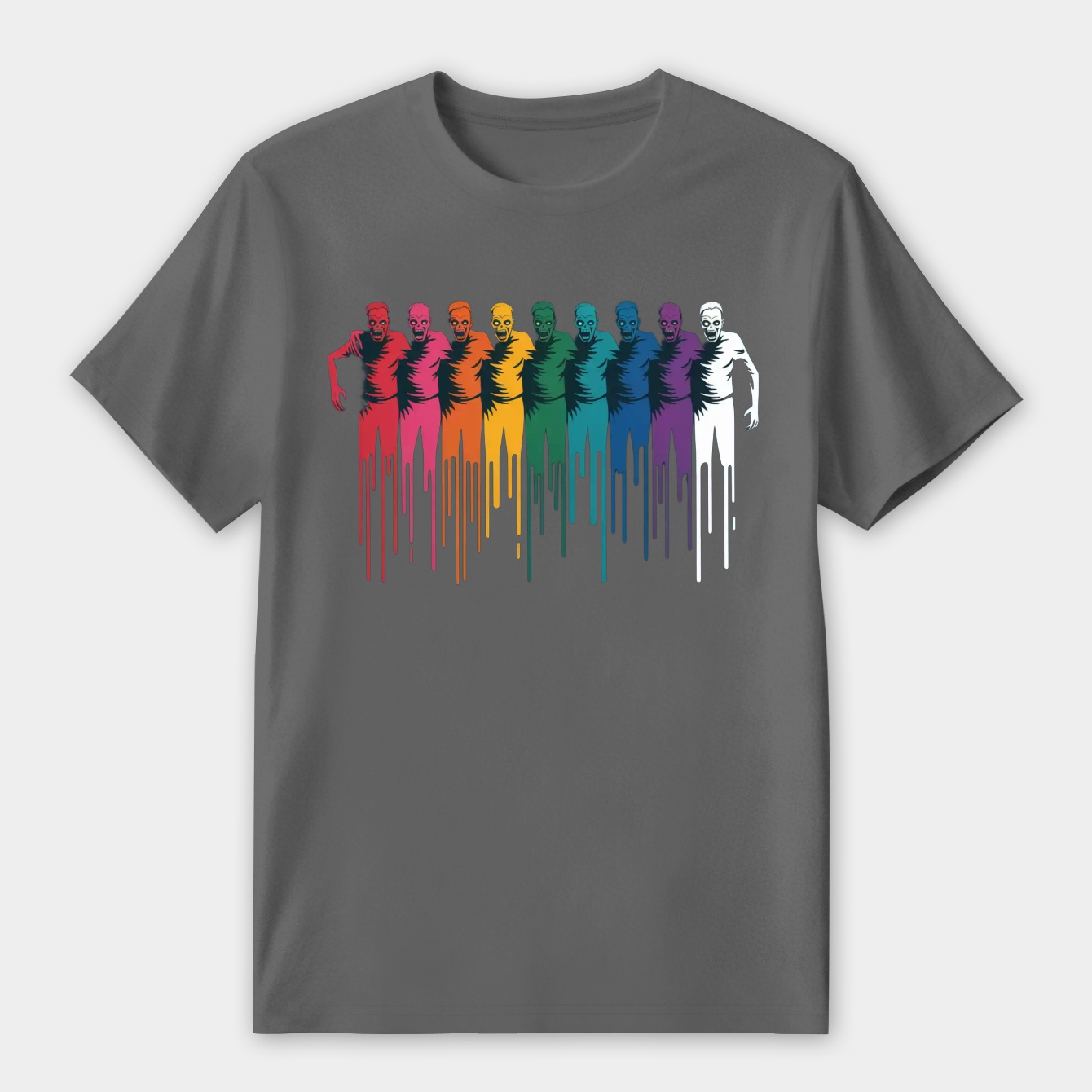 Rainbow Zombie Shuffle: Version Two Women's Premium Soft T-Shirt