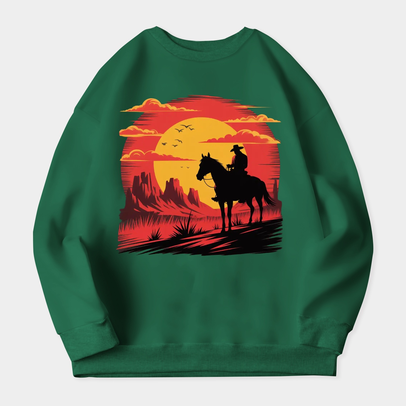 Red-Logo Poster Women's Crewneck Sweatshirt