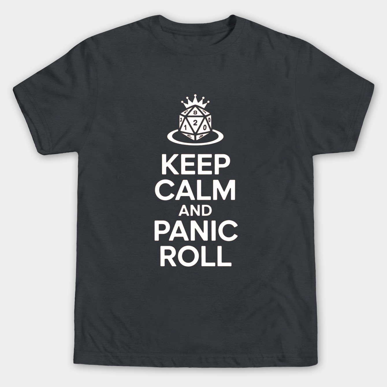 Keep Calm and Panic Roll Men's Big & Tall T-shirt
