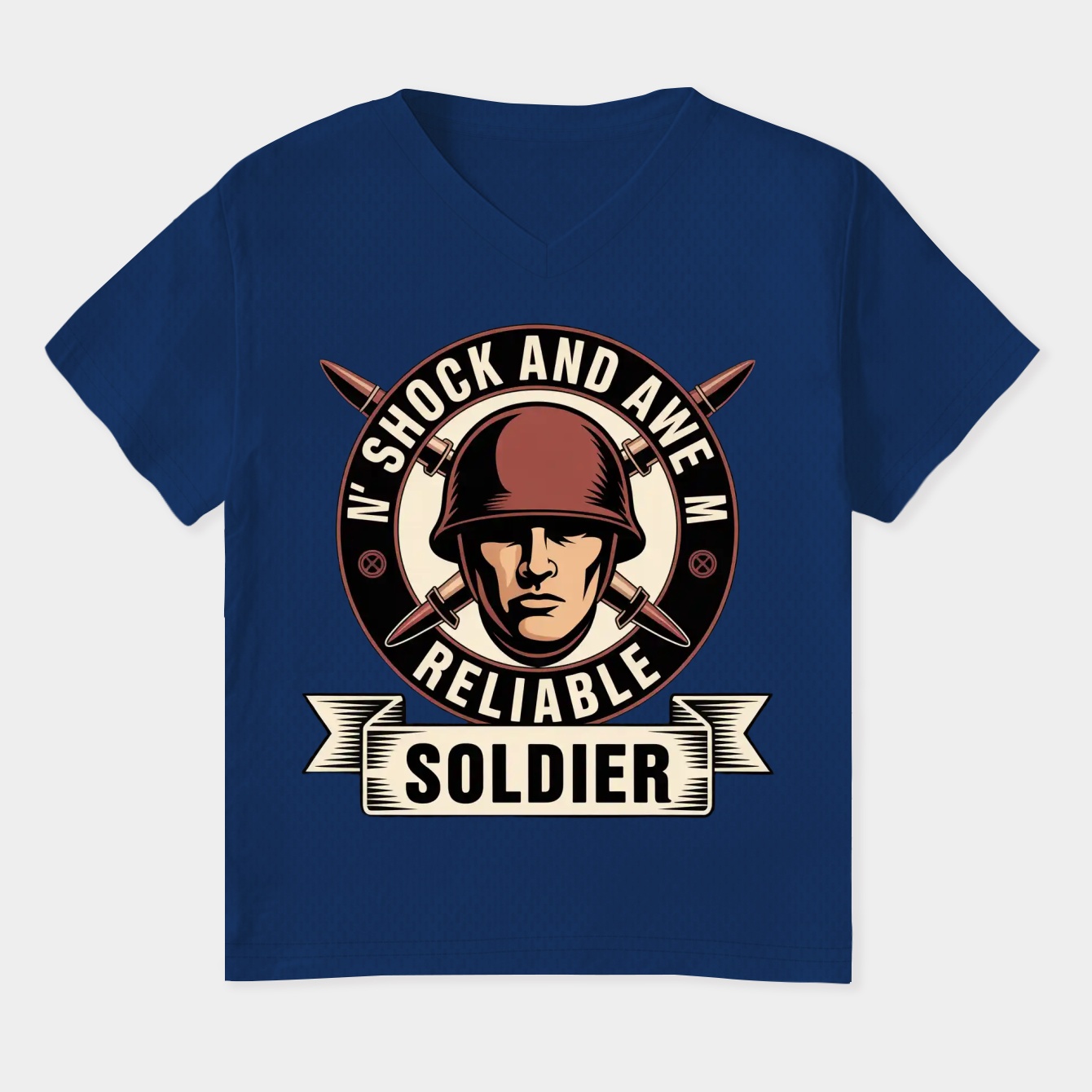 Soldier - Red Team Women's Plus Size V-Neck T-Shirt