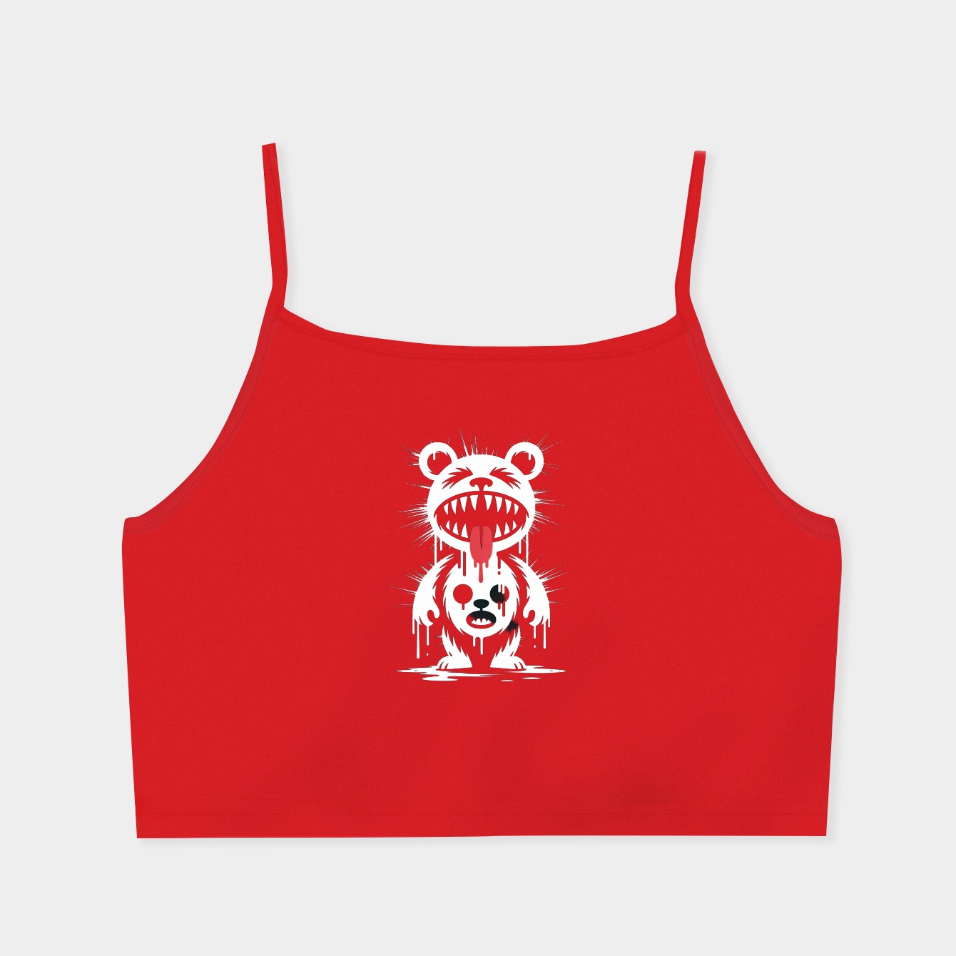 Painted Monokuma Women's  Spaghetti Strap Tank Top