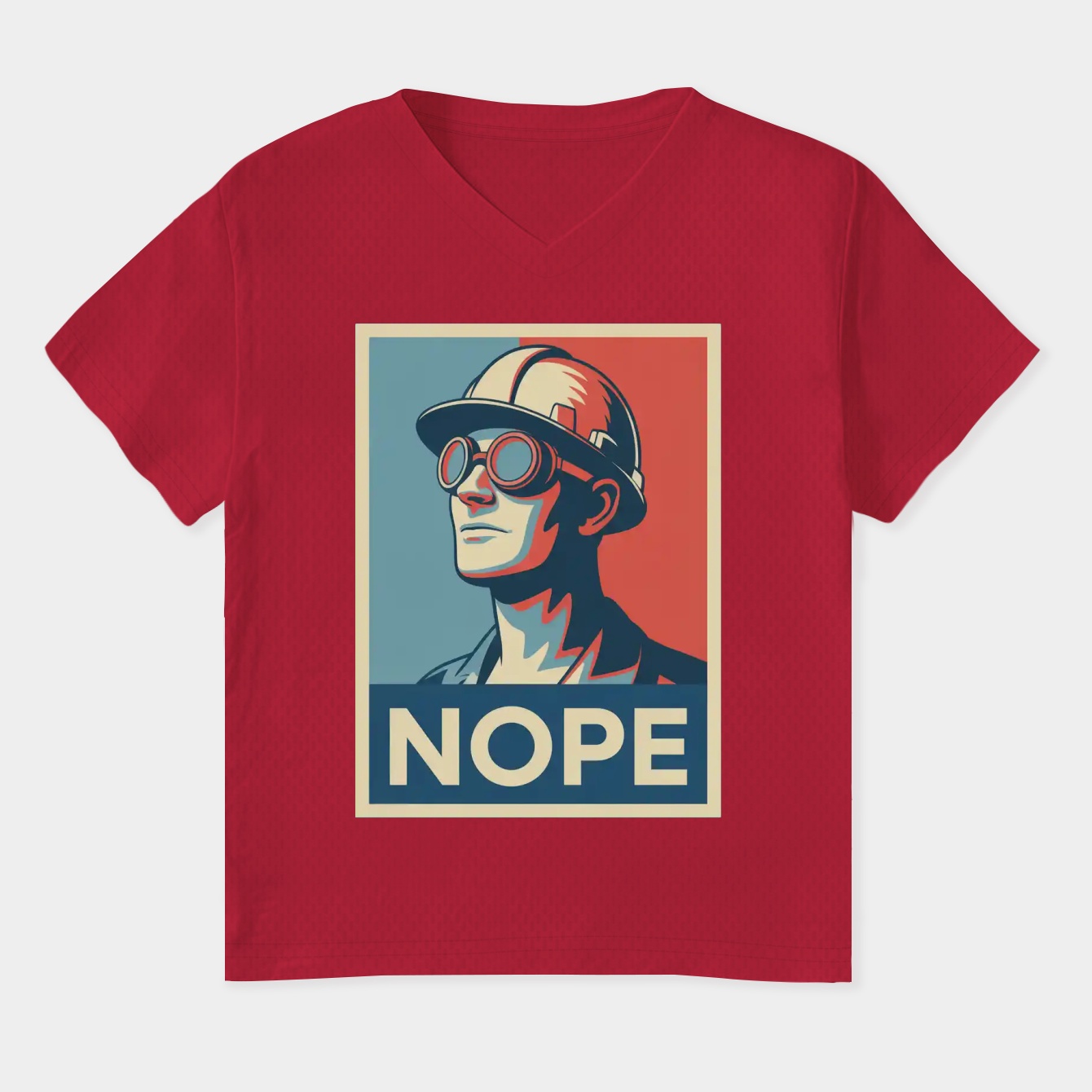 Team Fortress 2 - Engineer Nope Women's Plus Size V-Neck T-Shirt