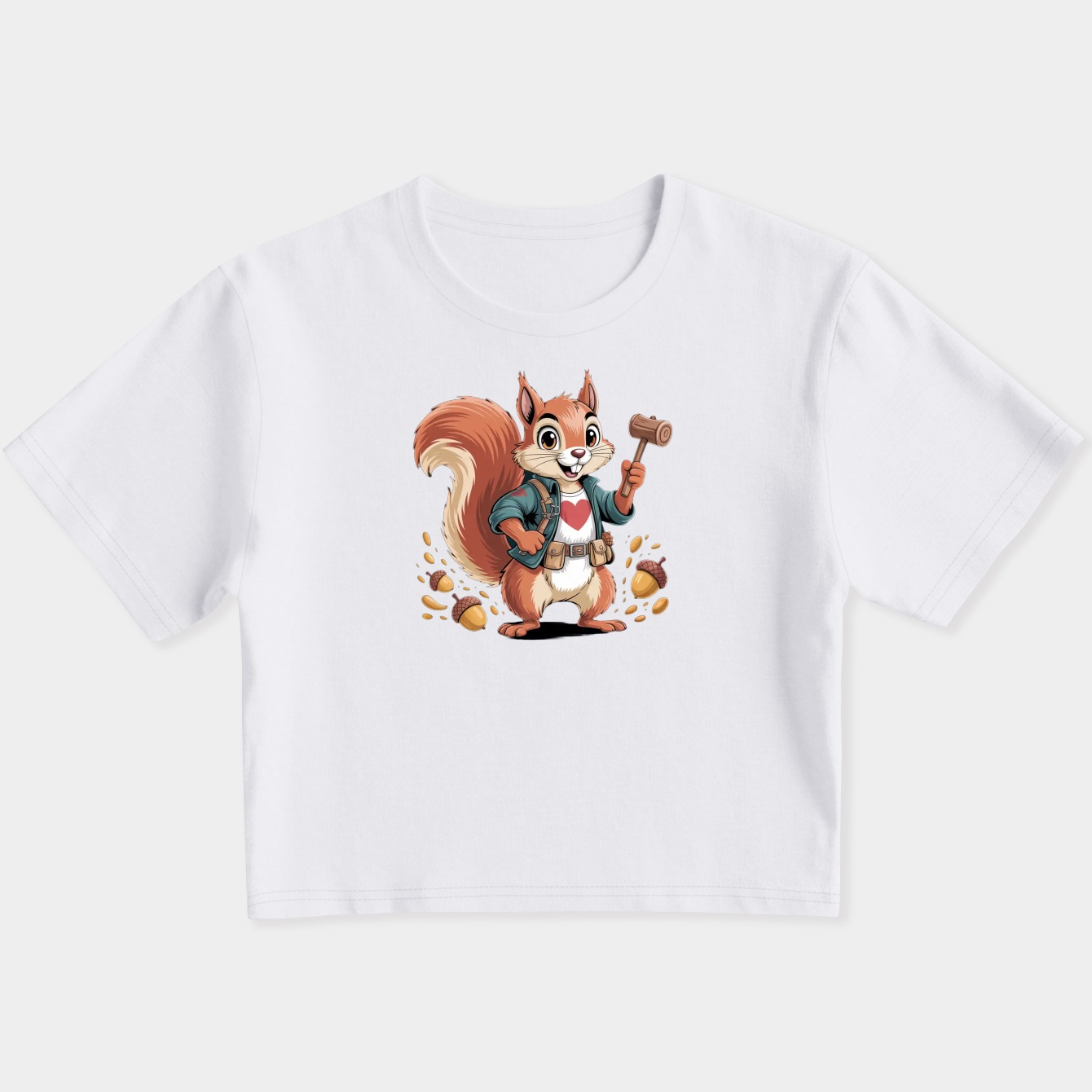 Harley The Squirrel Women's Slim Fit Baby Tee