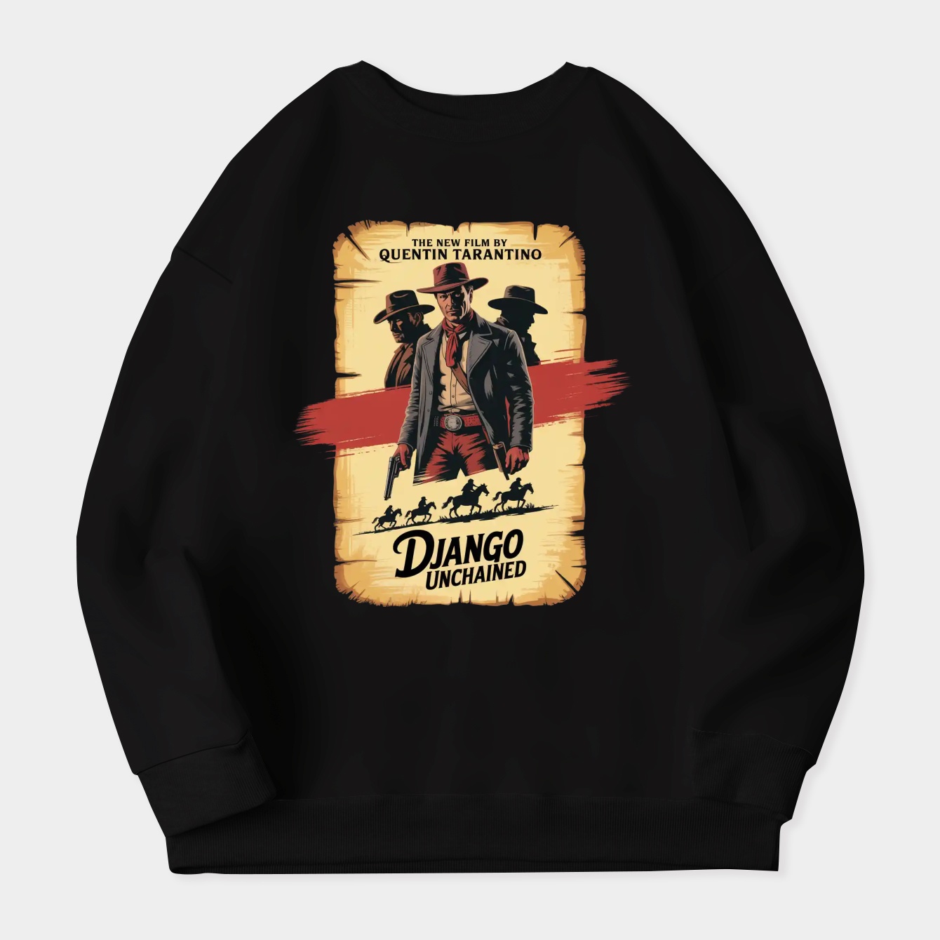 Django Unchained - Poster Women's Crewneck Sweatshirt