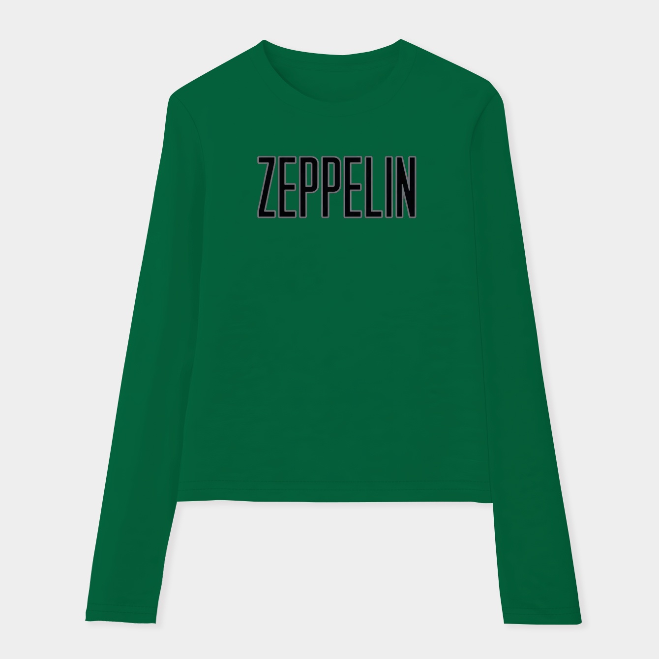 Zeppelin Typography Design Women's Soft Long Sleeve T-Shirt
