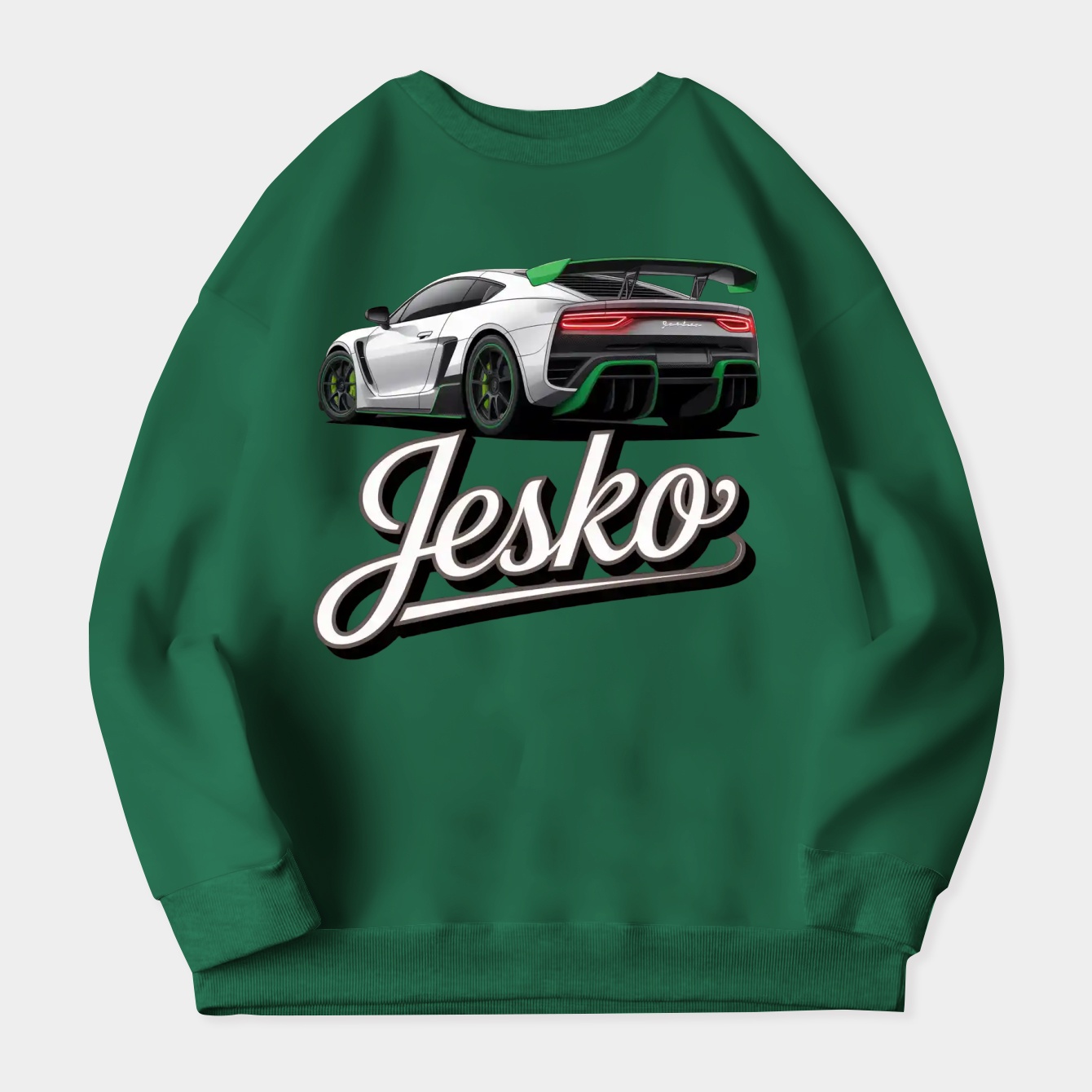 Jesko Hypercar Rear View Women's Plus Size Sweatshirt