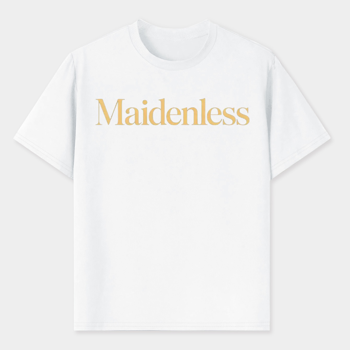 Maidenless Text Design Men's T-Shirt