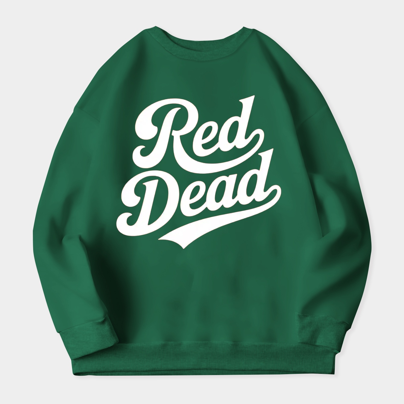 Red Dead Classic Script Women's Crewneck Sweatshirt