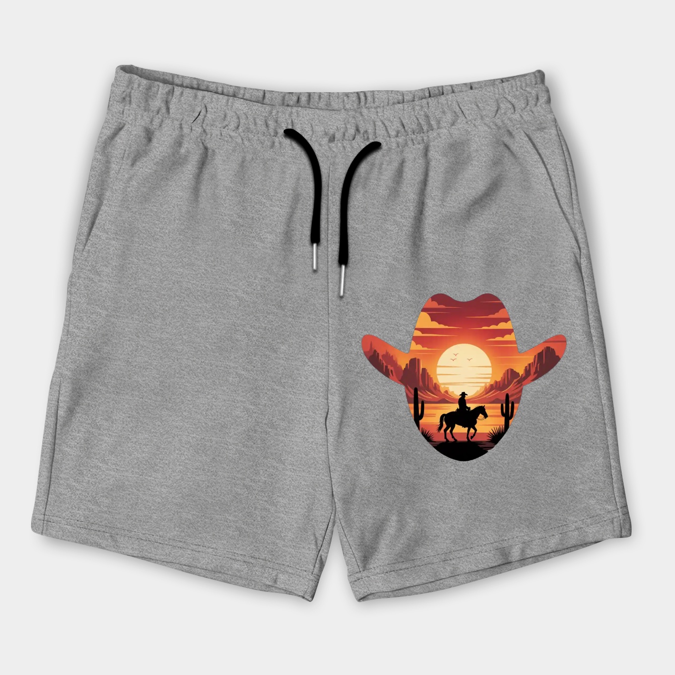 Red Logo Men's Shorts