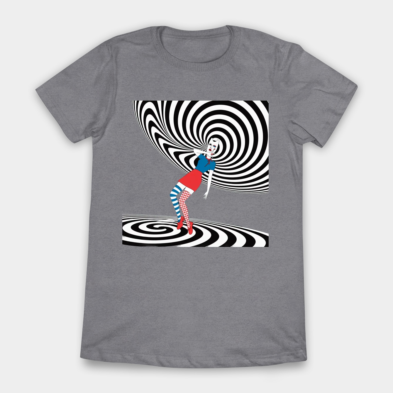 Vertigo Spiral Illusion Women's T-Shirt