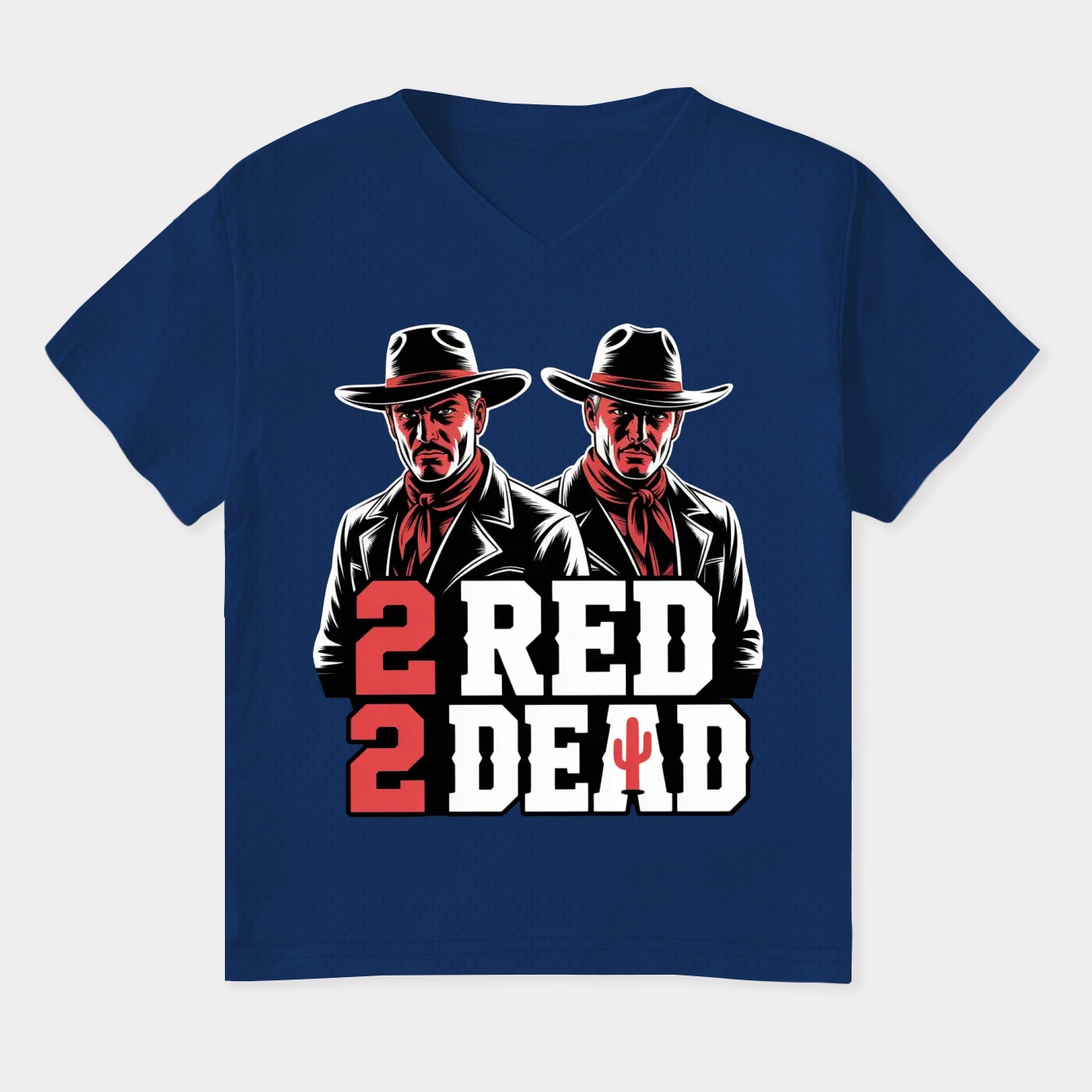 2 Red 2 Dead Women's Plus Size V-Neck T-Shirt