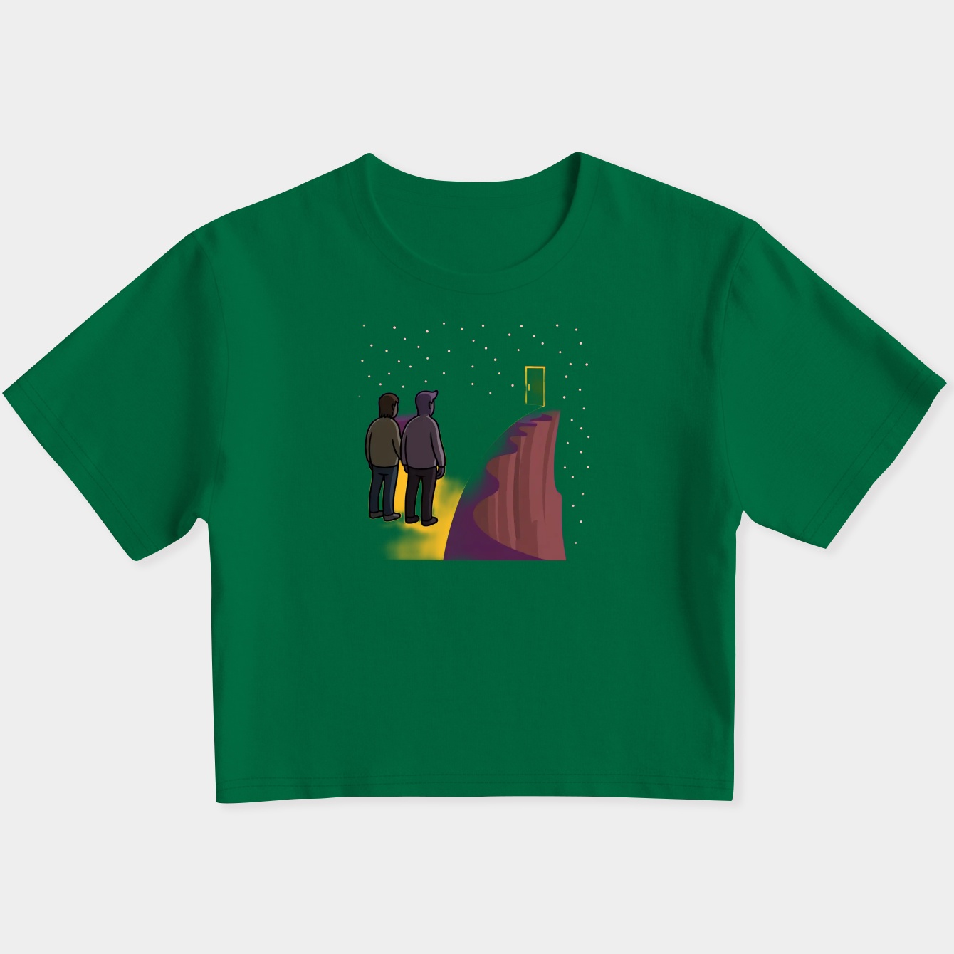 Big Lez Tiny Door Women's Slim Fit Baby Tee