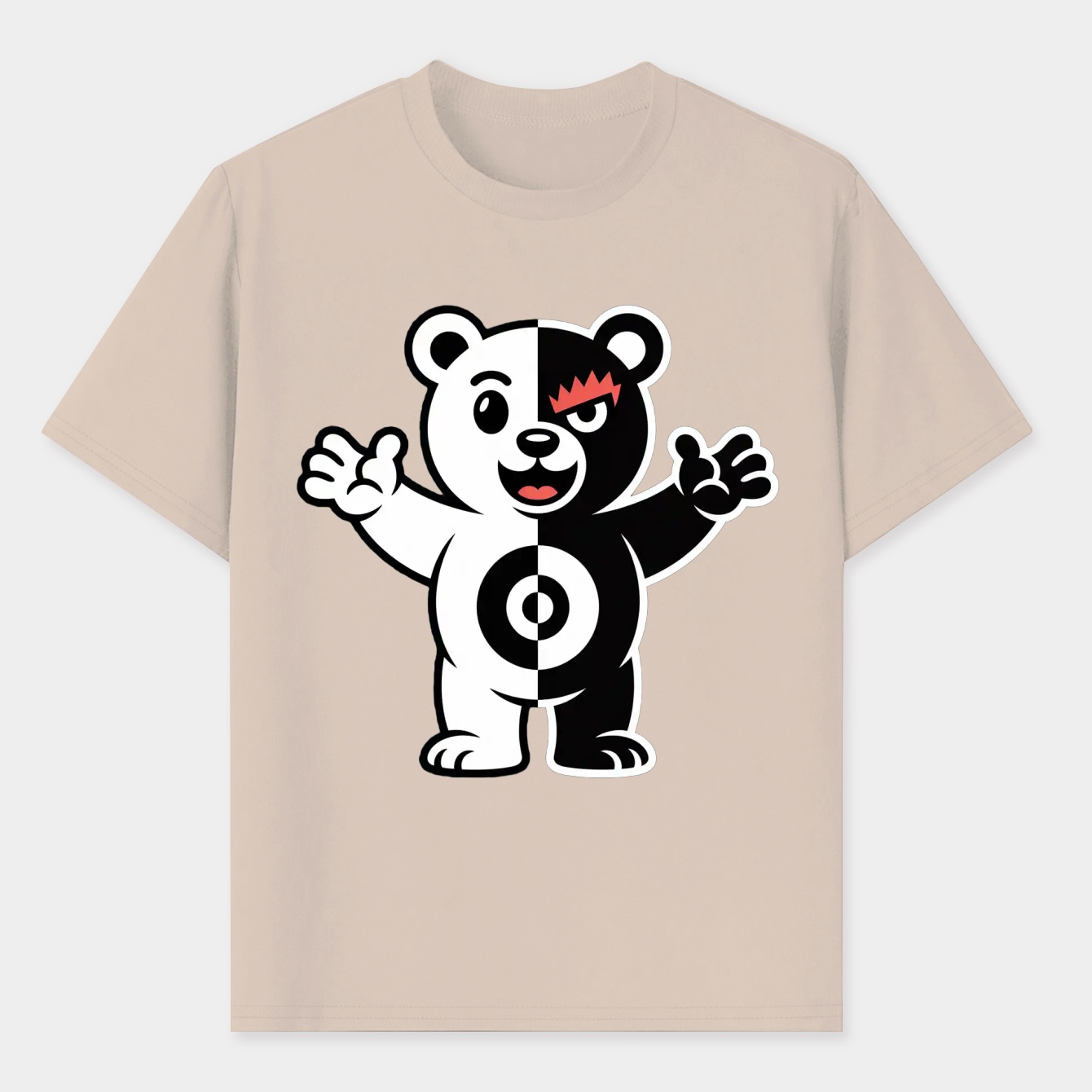 Monokuma Bear Character Design Men's T-Shirt