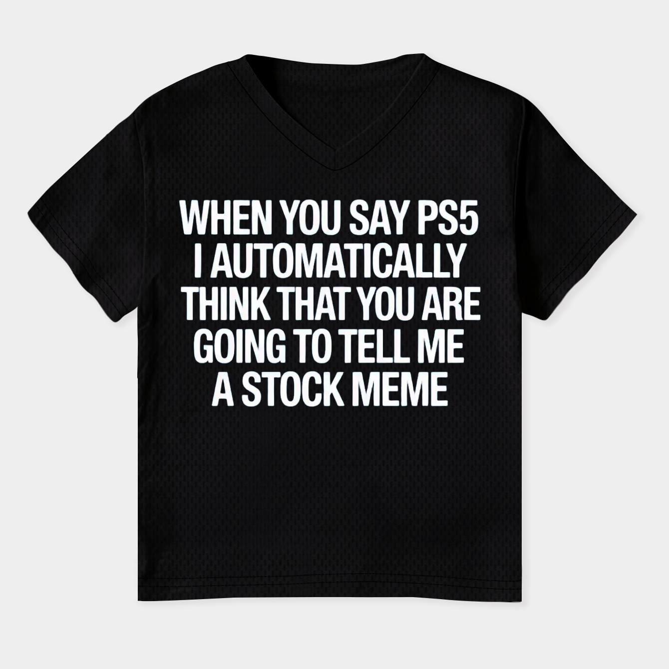 Stock Meme (Blue BG) Women's Plus Size V-Neck T-Shirt
