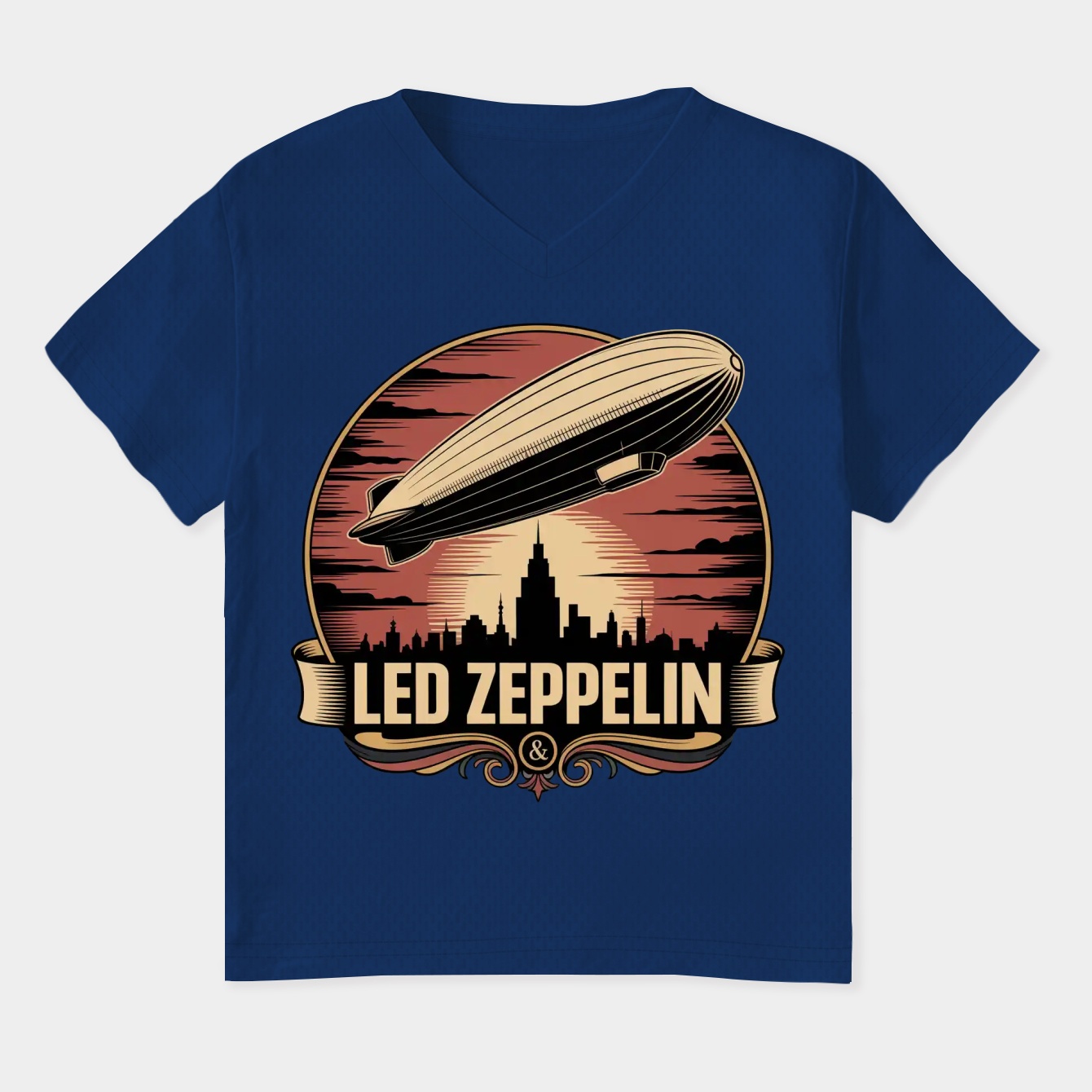 Zep's Timeless Echo Ensemble Women's Plus Size V-Neck T-Shirt