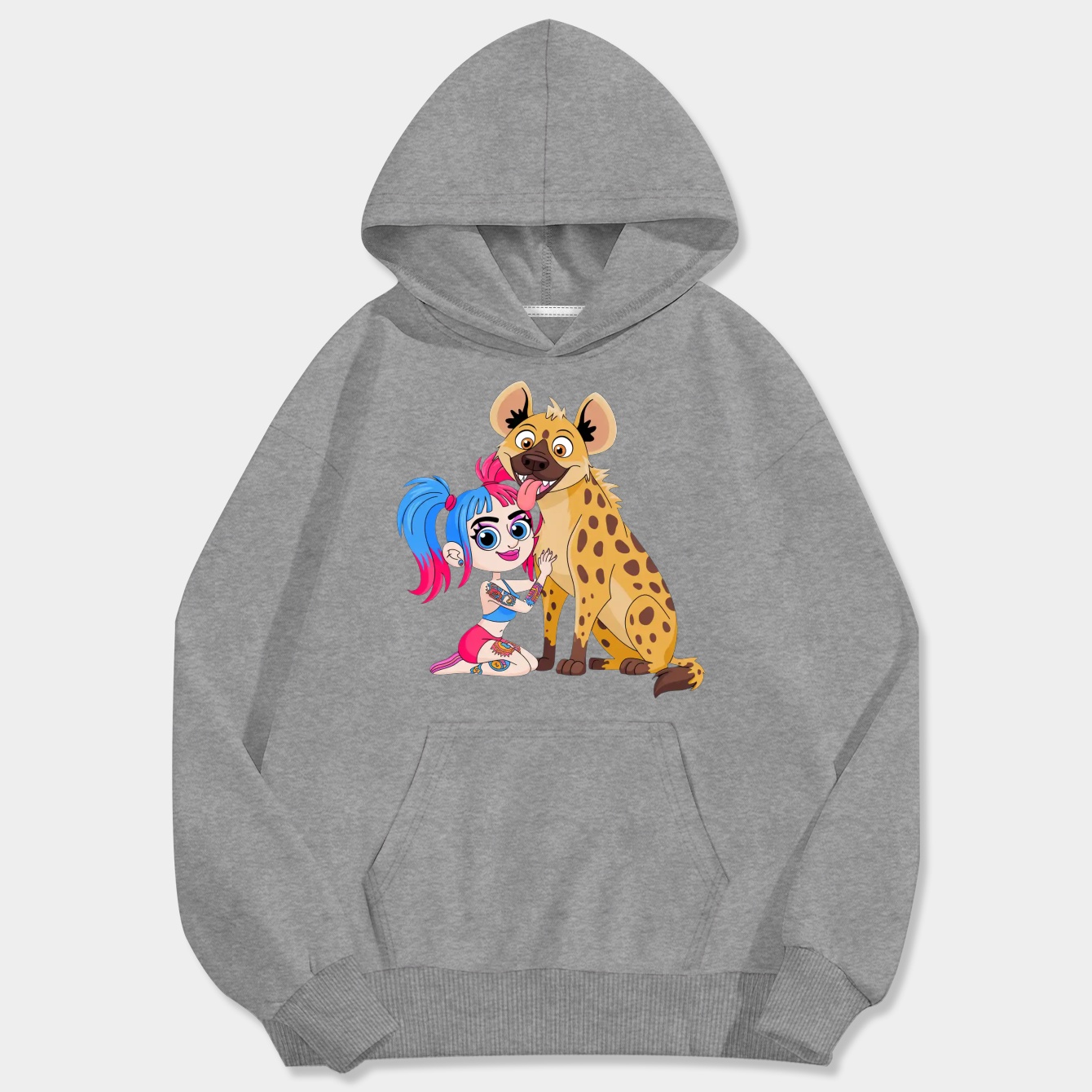 harley and hyena Men's Big & Tall Hoodie