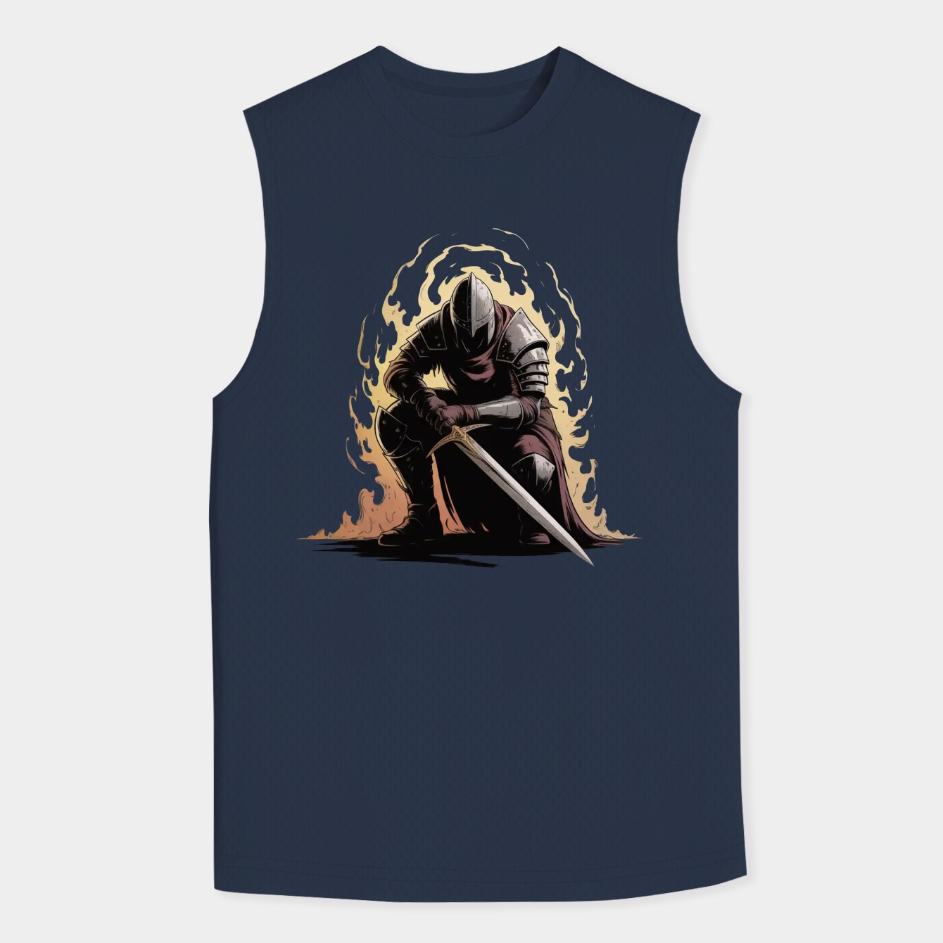 dark soul shadow warrior Men's Big & Tall Tank Top