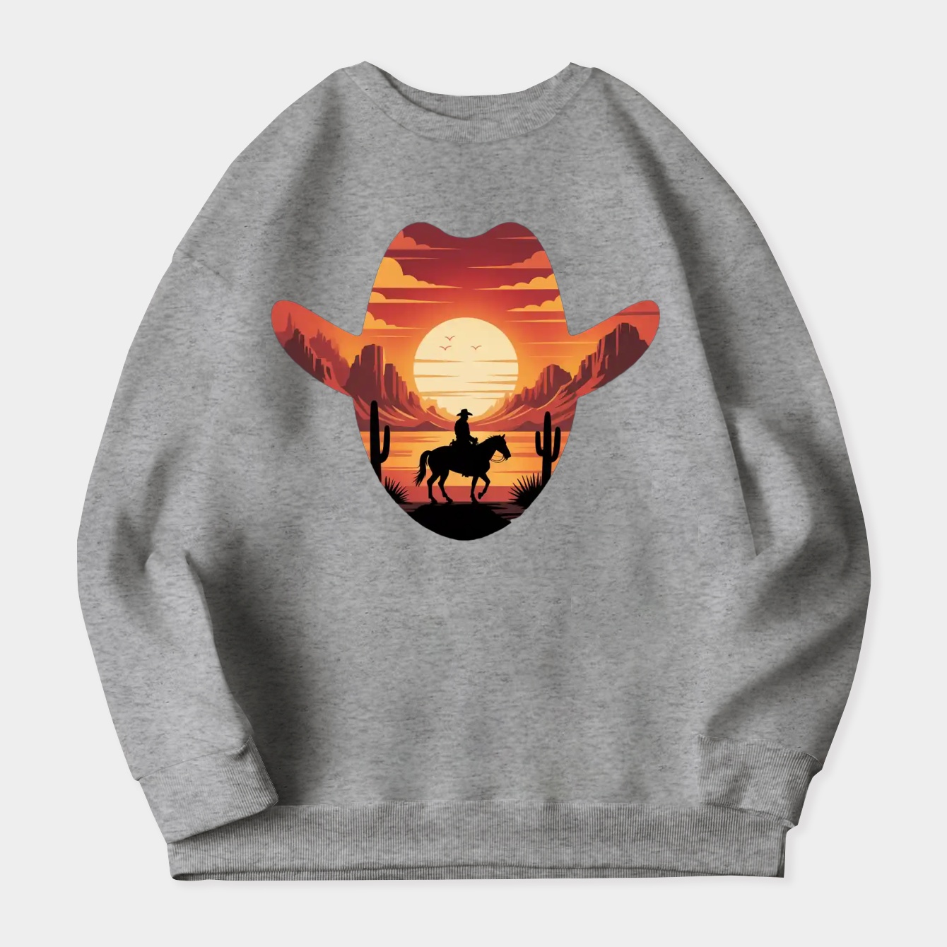 Red Logo Women's Crewneck Sweatshirt